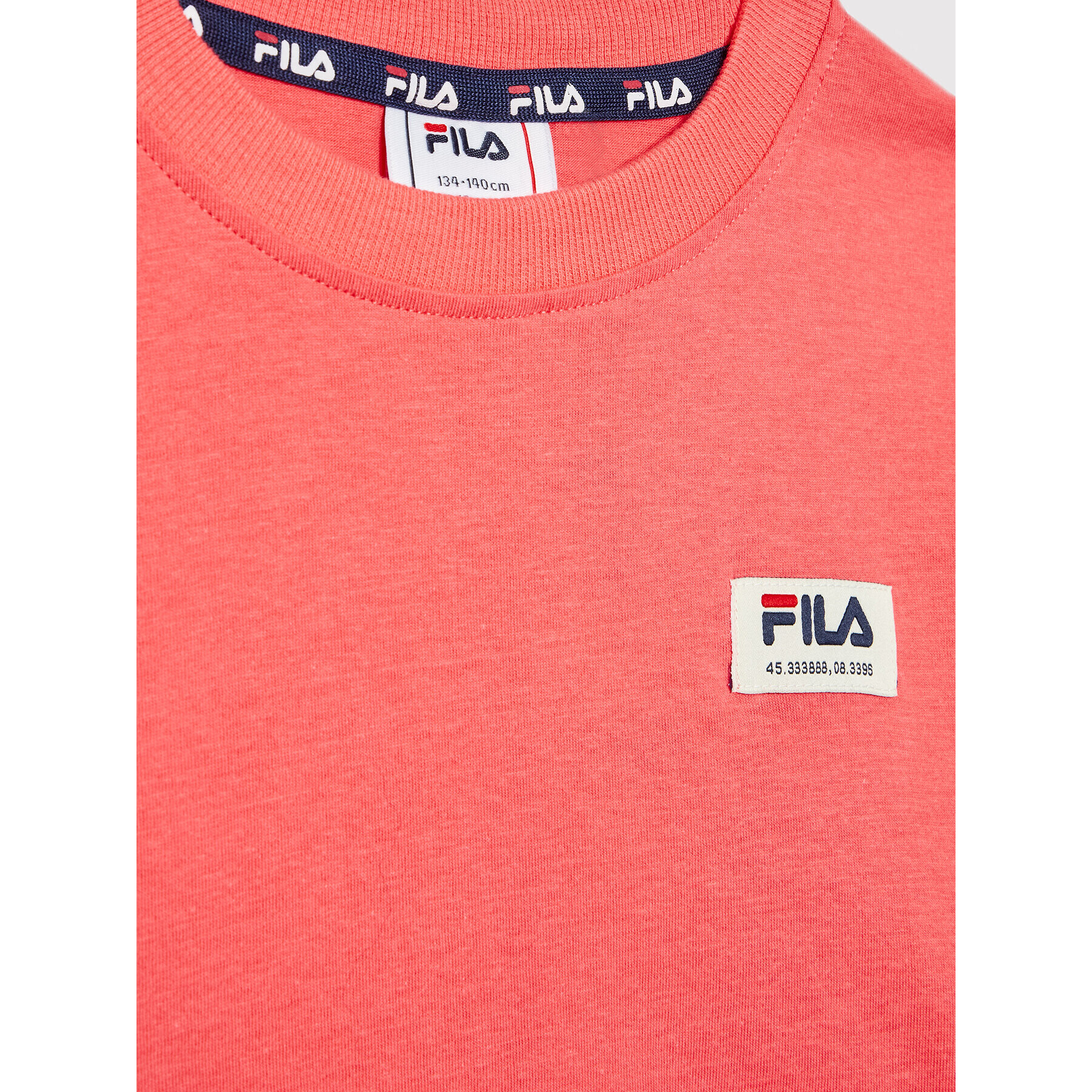 Fila Тишърт Taipeh FAT0005 Оранжев Cropped Fit - Pepit.bg