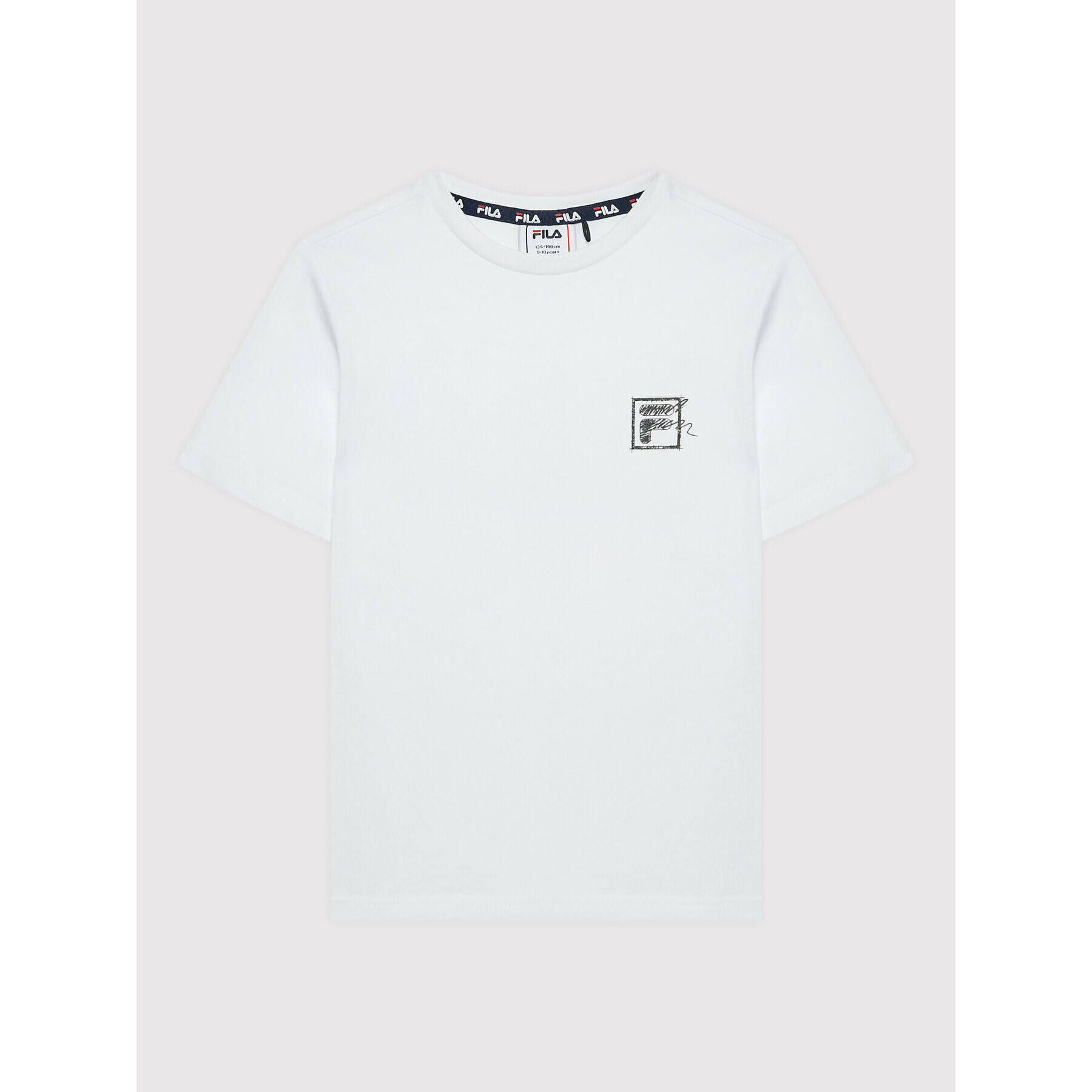 Fila Тишърт Tessin FAT0052 Бял Regular Fit - Pepit.bg