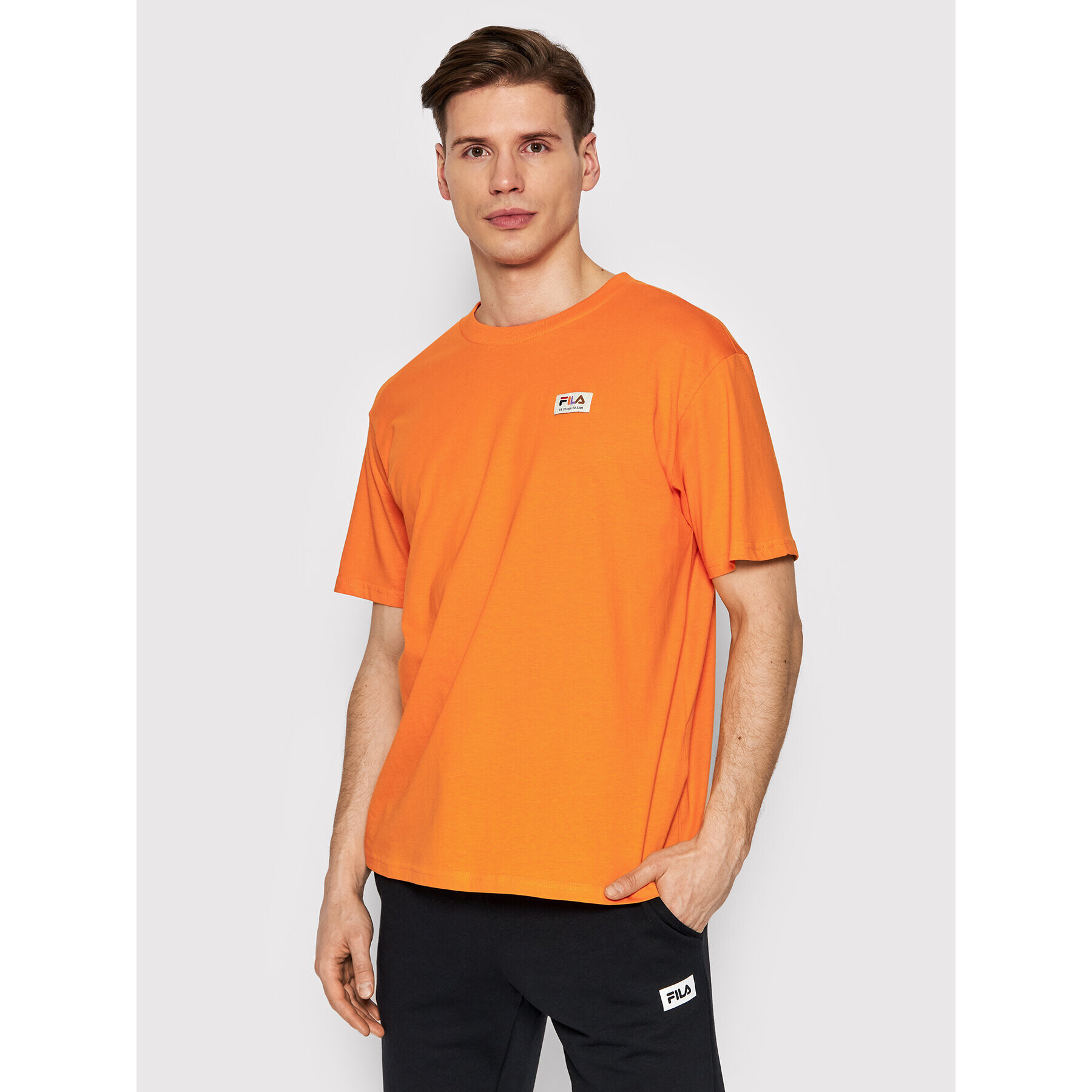 Fila Тишърт Tismo FAM0025 Оранжев Relaxed Fit - Pepit.bg