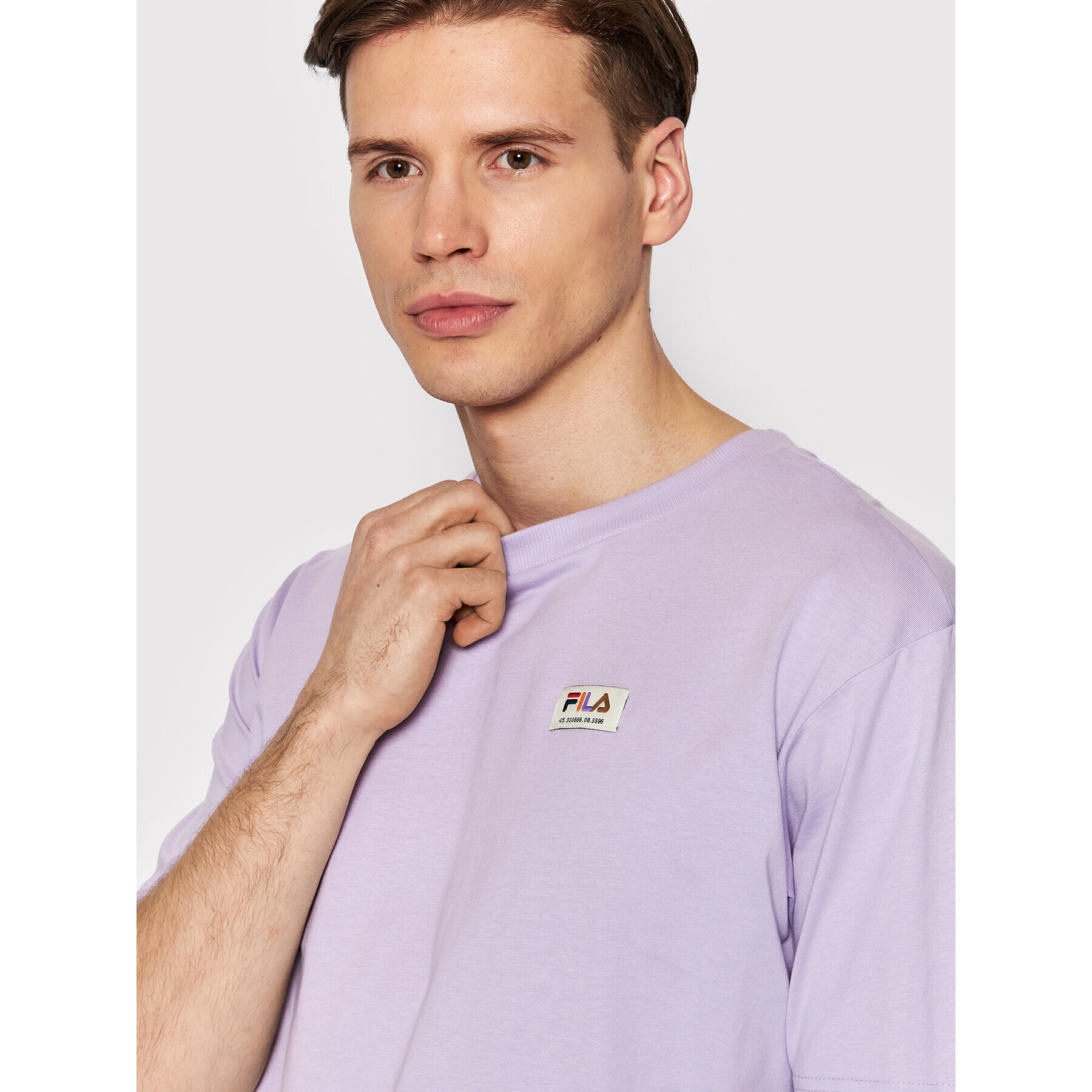 Fila Тишърт Tismo FAM0025 Виолетов Relaxed Fit - Pepit.bg