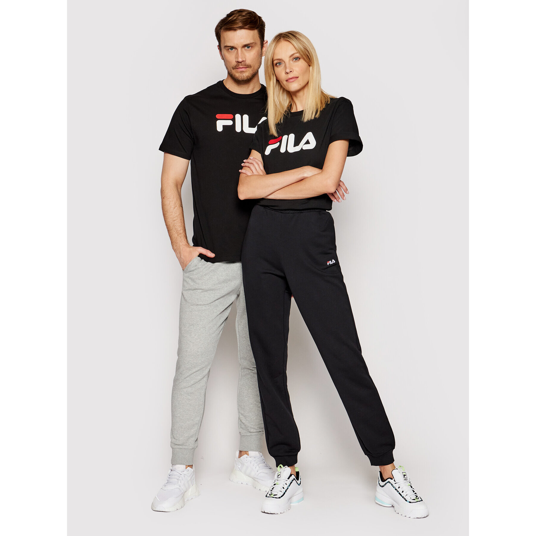 Fila Тишърт Unisex 681093 Черен Regular Fit - Pepit.bg