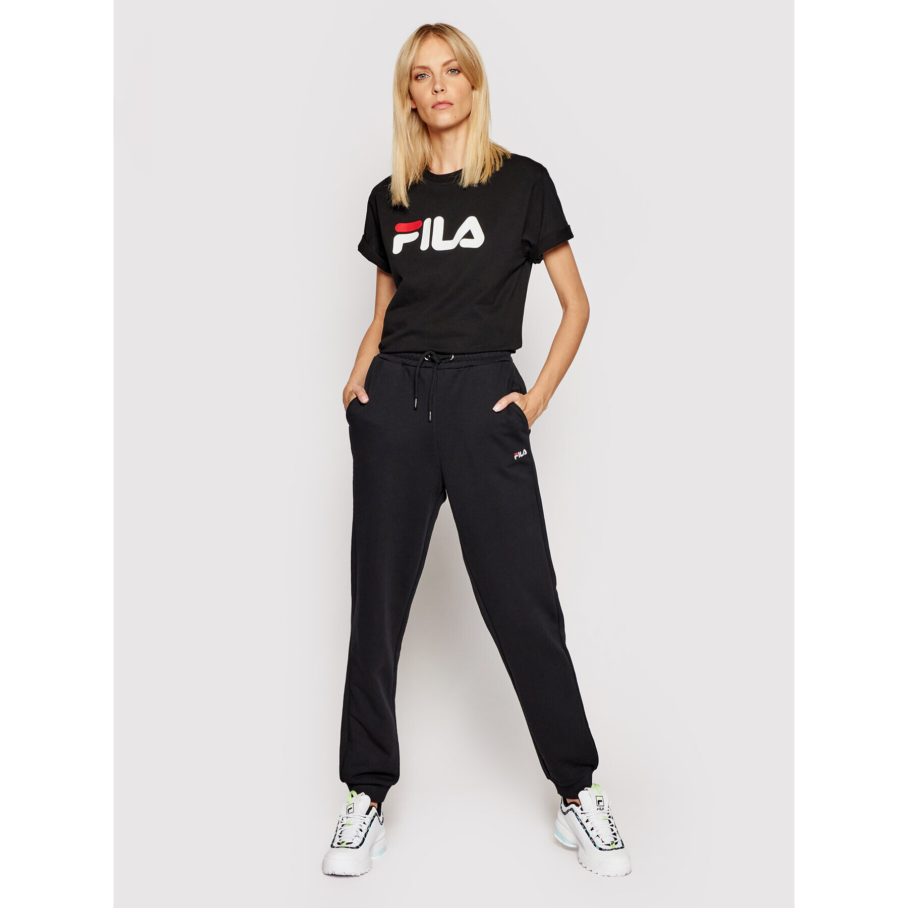 Fila Тишърт Unisex 681093 Черен Regular Fit - Pepit.bg