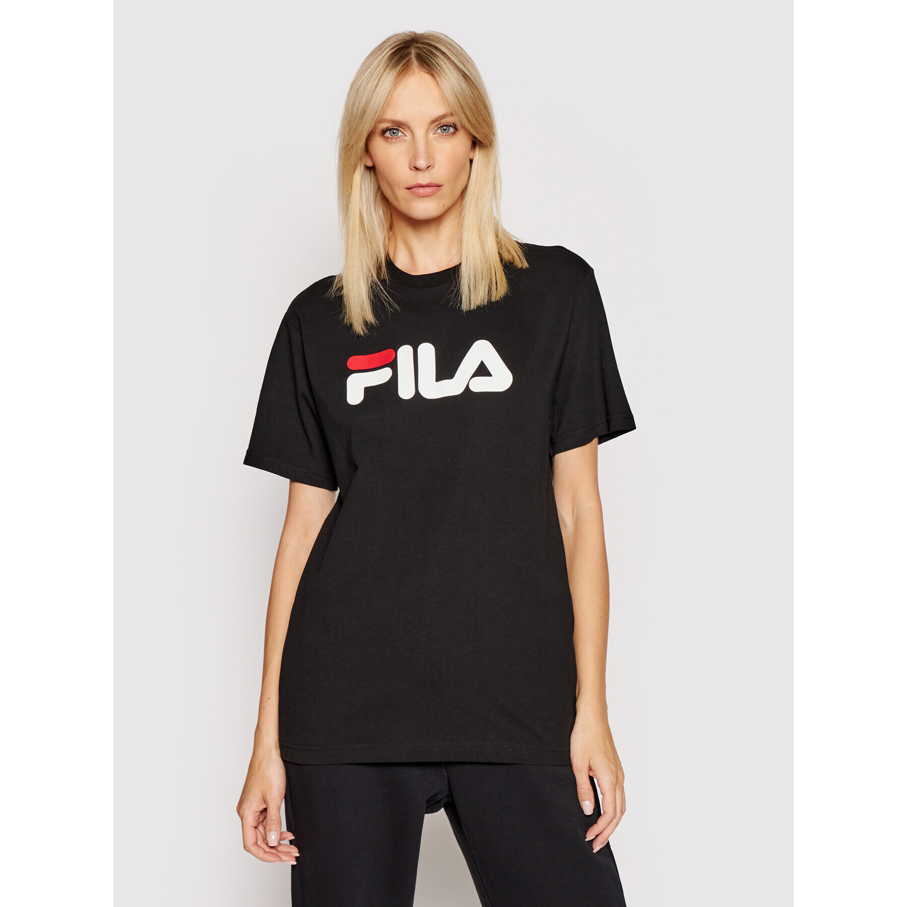 Fila Тишърт Unisex 681093 Черен Regular Fit - Pepit.bg