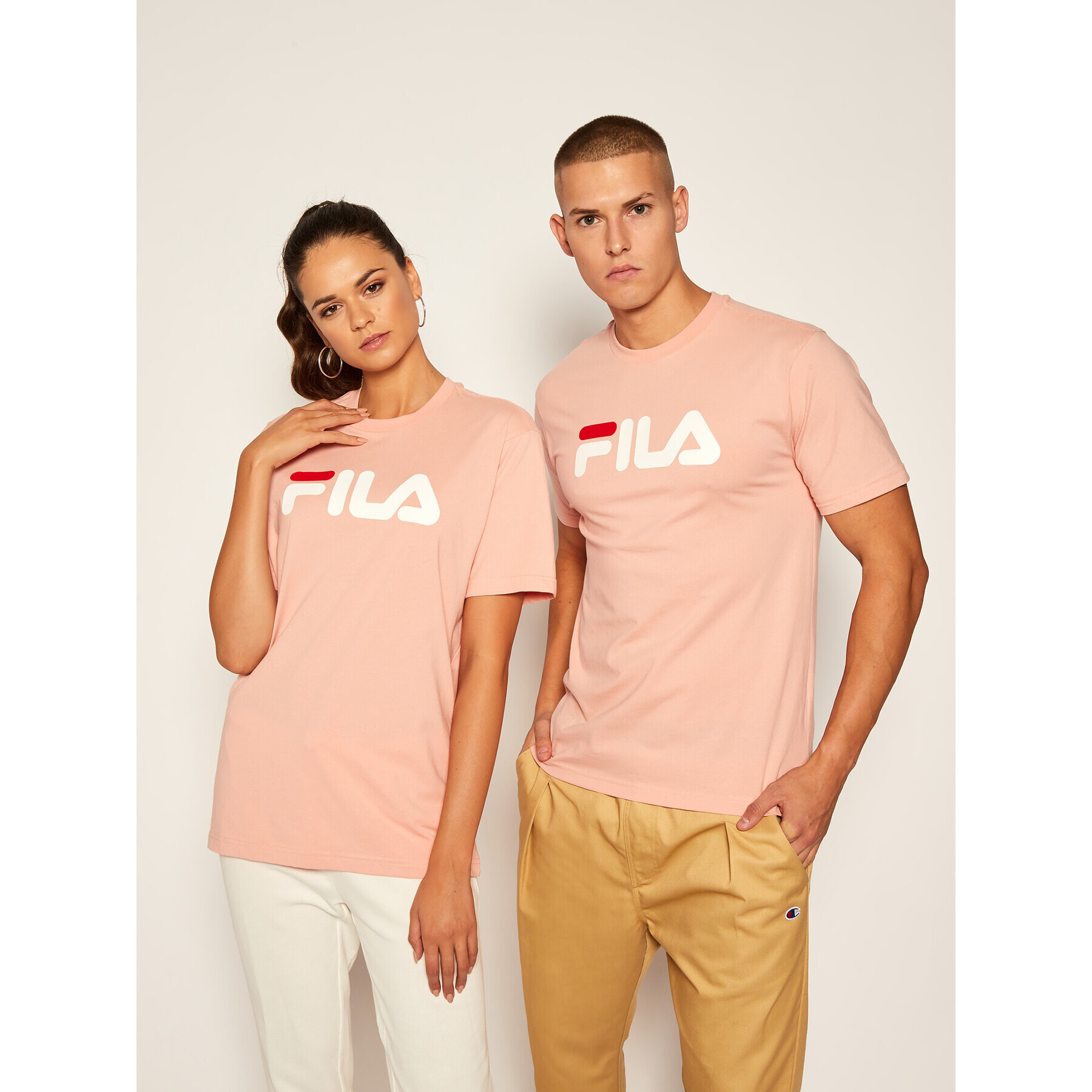 Fila Тишърт Unisex 681093 Розов Regular Fit - Pepit.bg