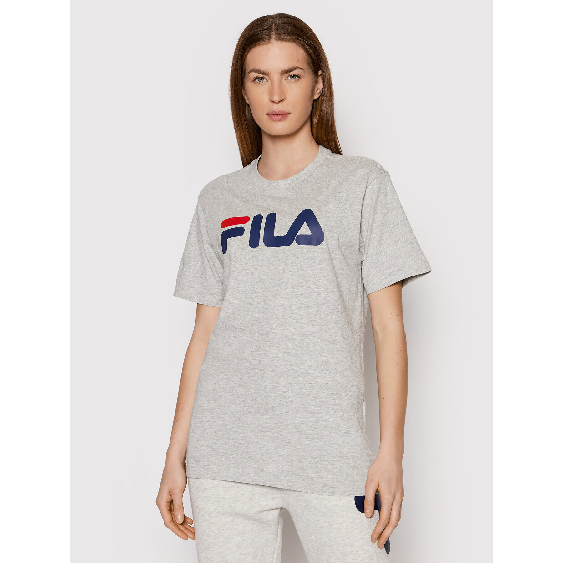 Fila Тишърт Unisex Bellano FAU0067 Сив Regular Fit - Pepit.bg