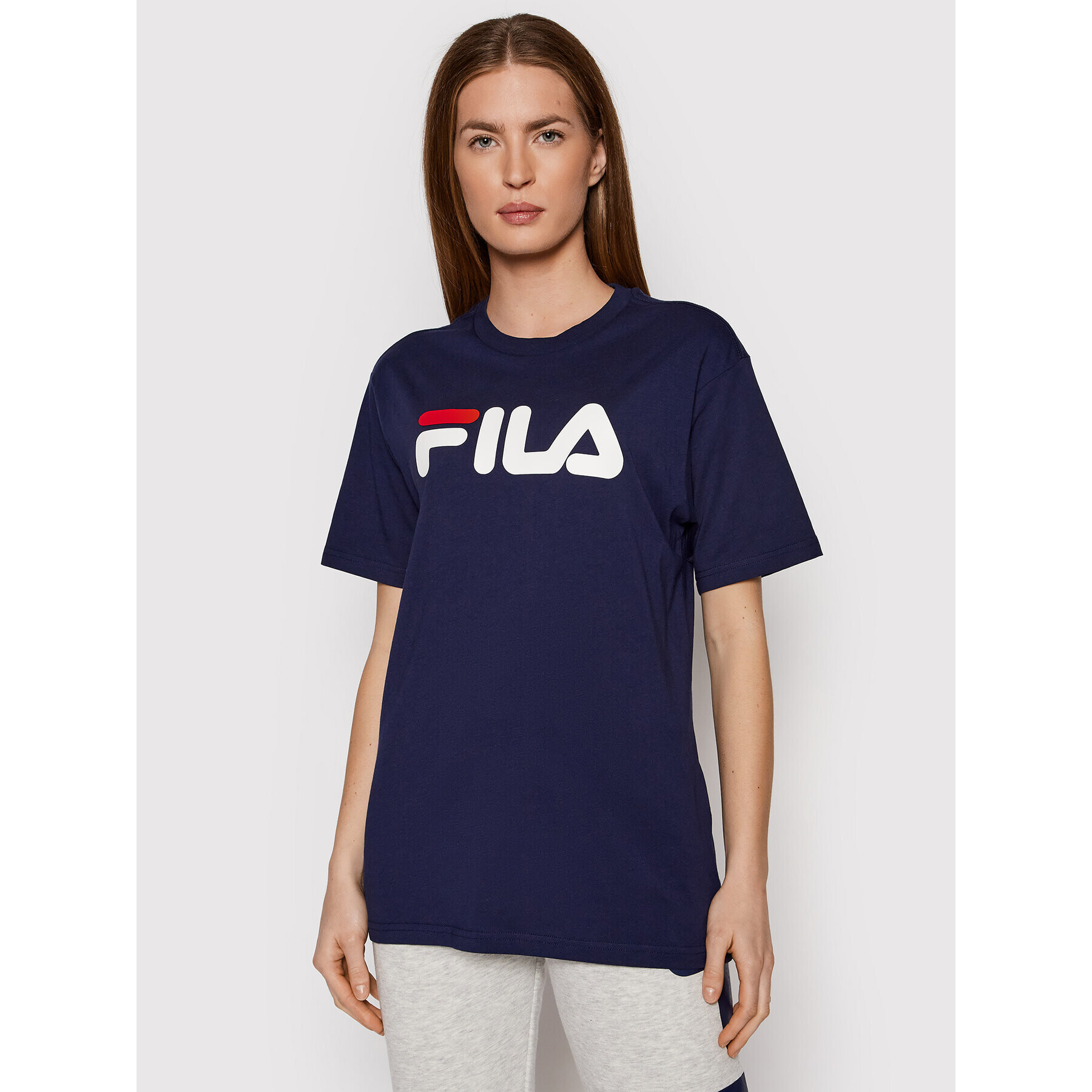 Fila Тишърт Unisex Bellano FAU0067 Тъмносин Regular Fit - Pepit.bg