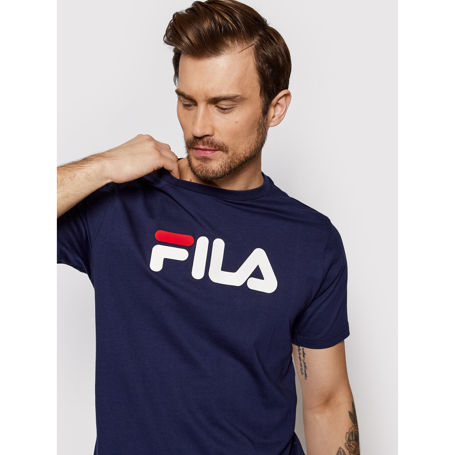 Fila Тишърт Unisex Bellano FAU0067 Тъмносин Regular Fit - Pepit.bg