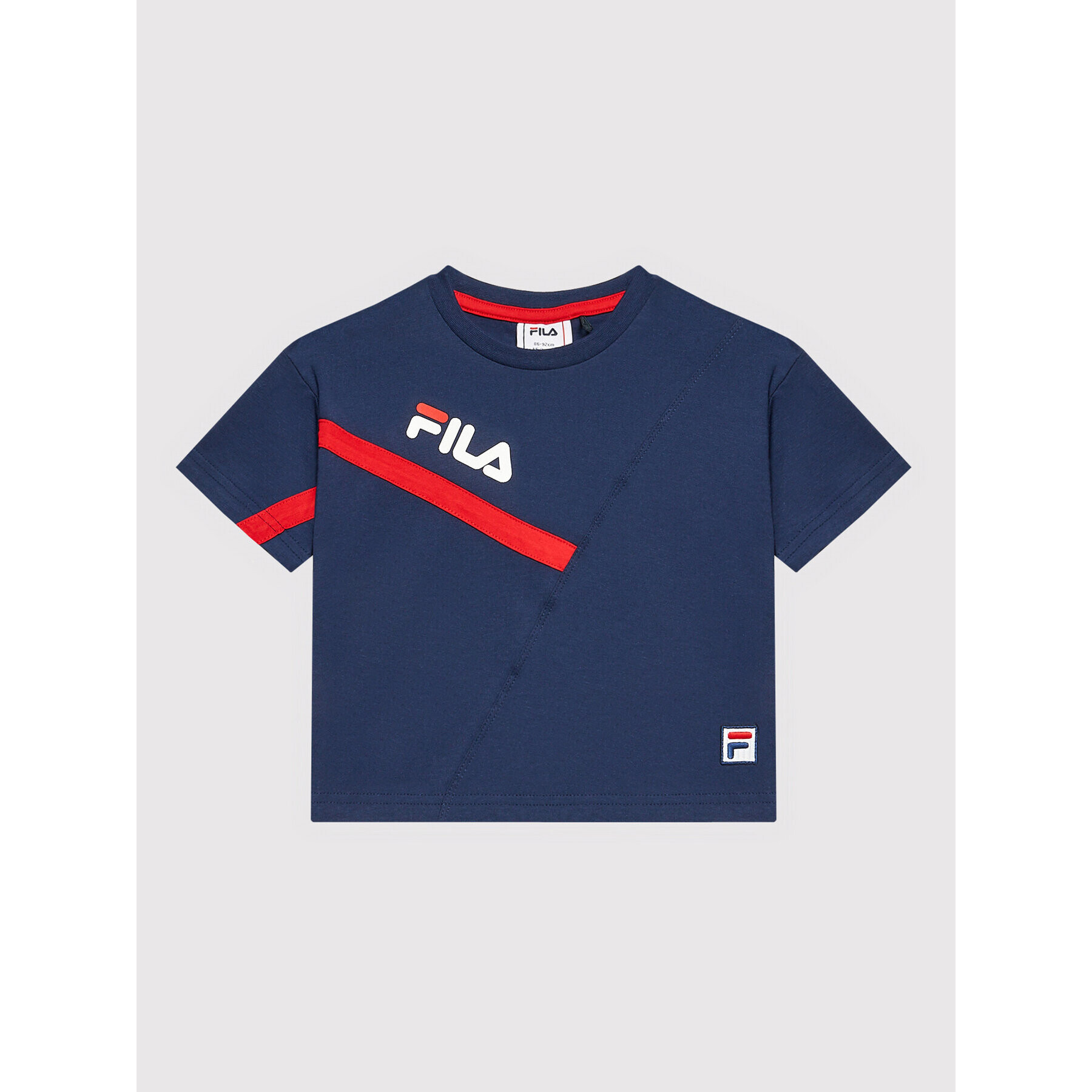 Fila Тишърт Zenica Wide FAK0088 Тъмносин Regular Fit - Pepit.bg