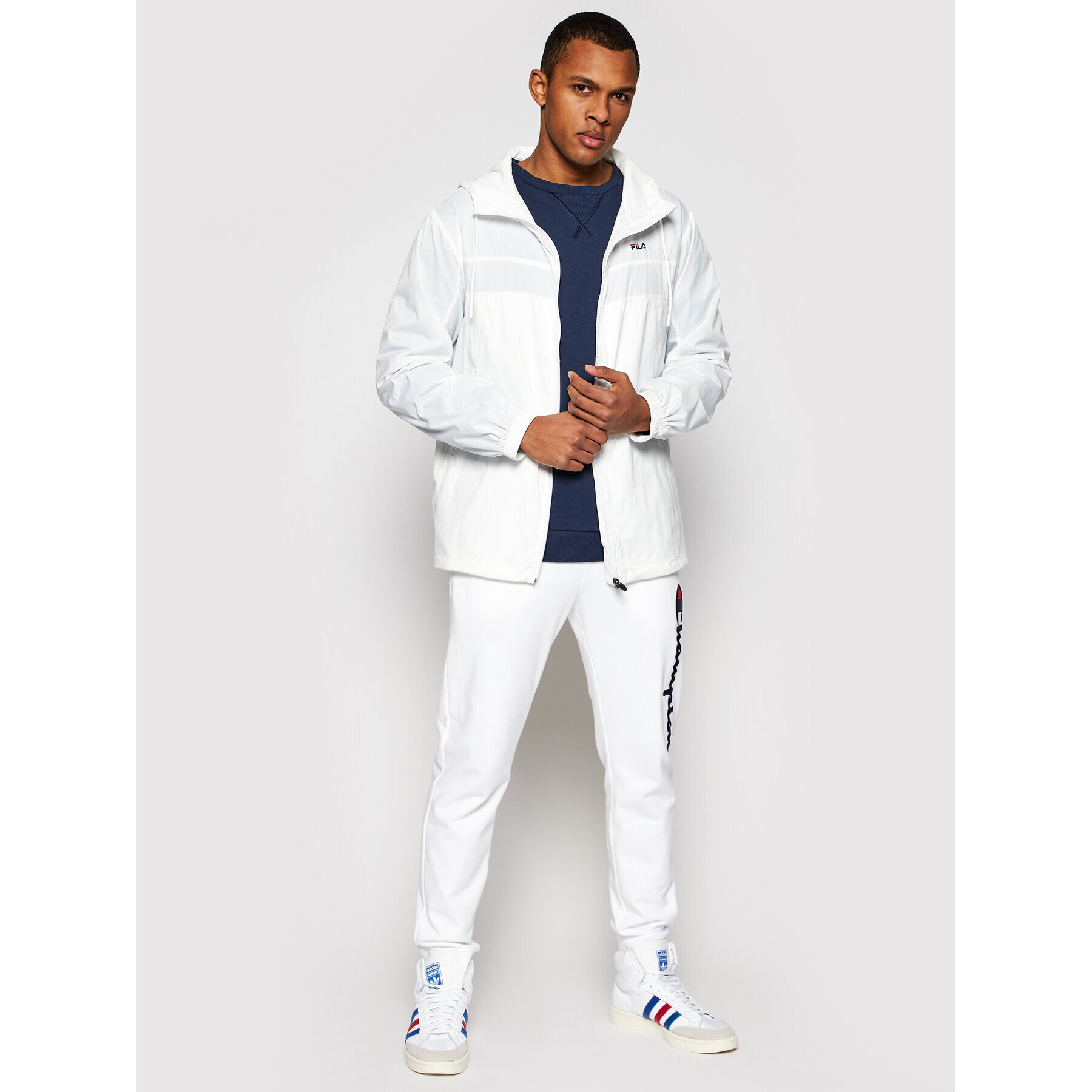 Fila Ветровка Eracio 688443 Бял Regular Fit - Pepit.bg