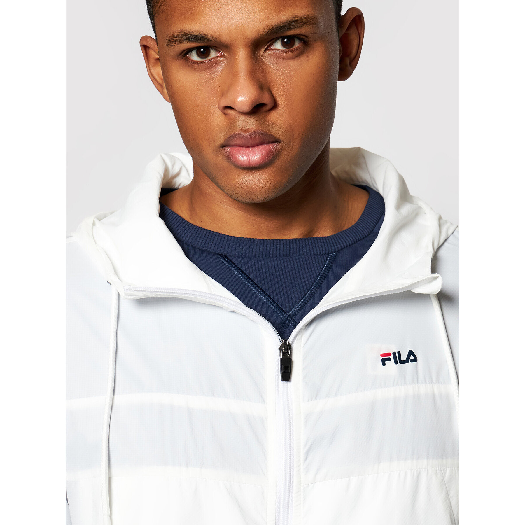 Fila Ветровка Eracio 688443 Бял Regular Fit - Pepit.bg