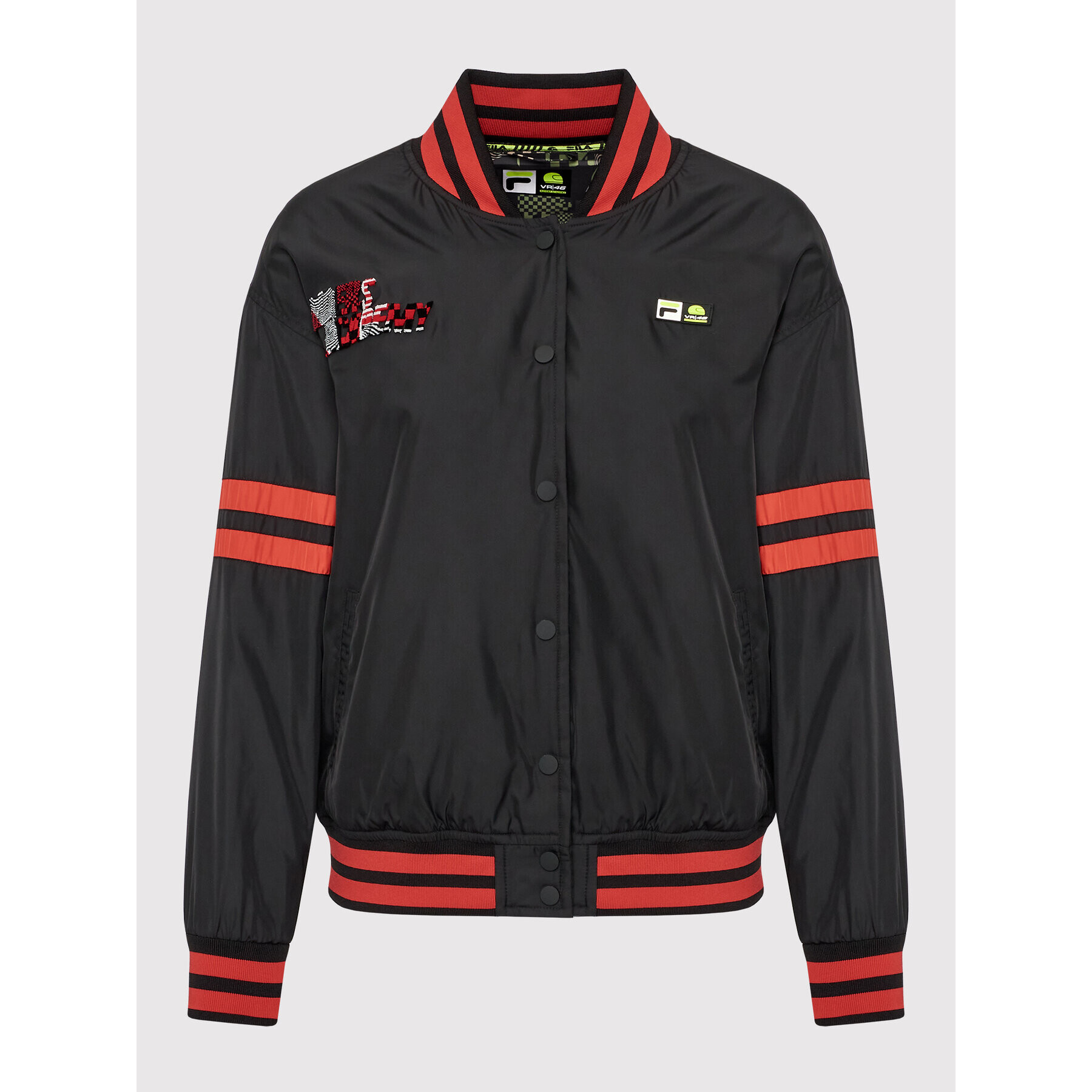 Fila Яке бомбър College FAW0291 Черен Regular Fit - Pepit.bg