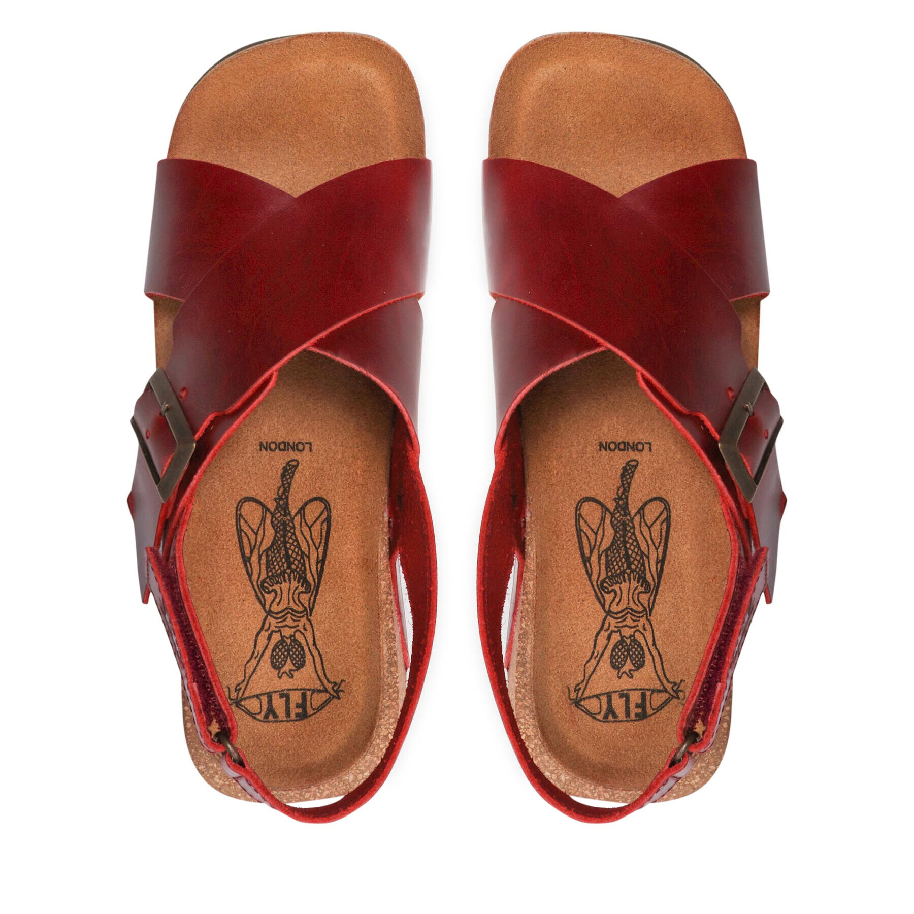 Fly London Сандали Chlofly P144852001 Червен - Pepit.bg