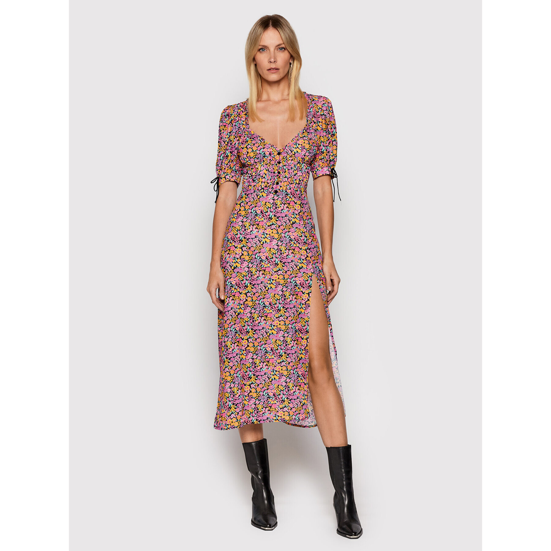 For Love & Lemons Лятна рокля Maud CD2395 Розов Regular Fit - Pepit.bg