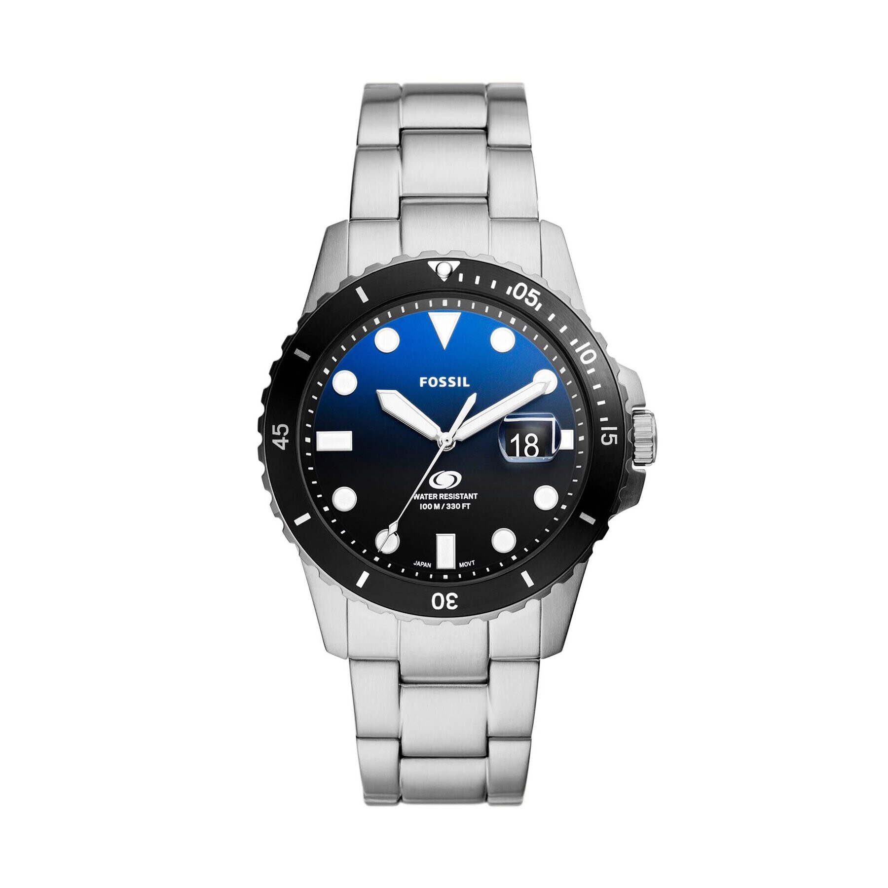 Fossil Часовник Blue FS6038 Сребрист - Pepit.bg