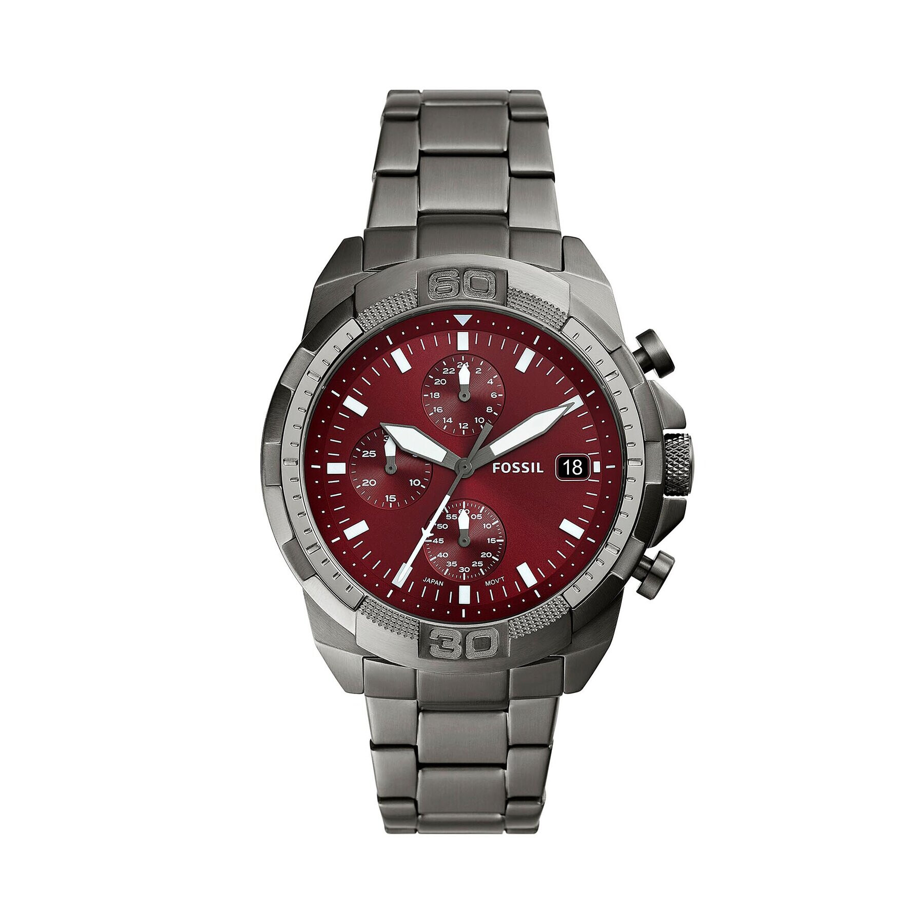 Fossil Часовник Bronson Chronograph FS6017 Сив - Pepit.bg