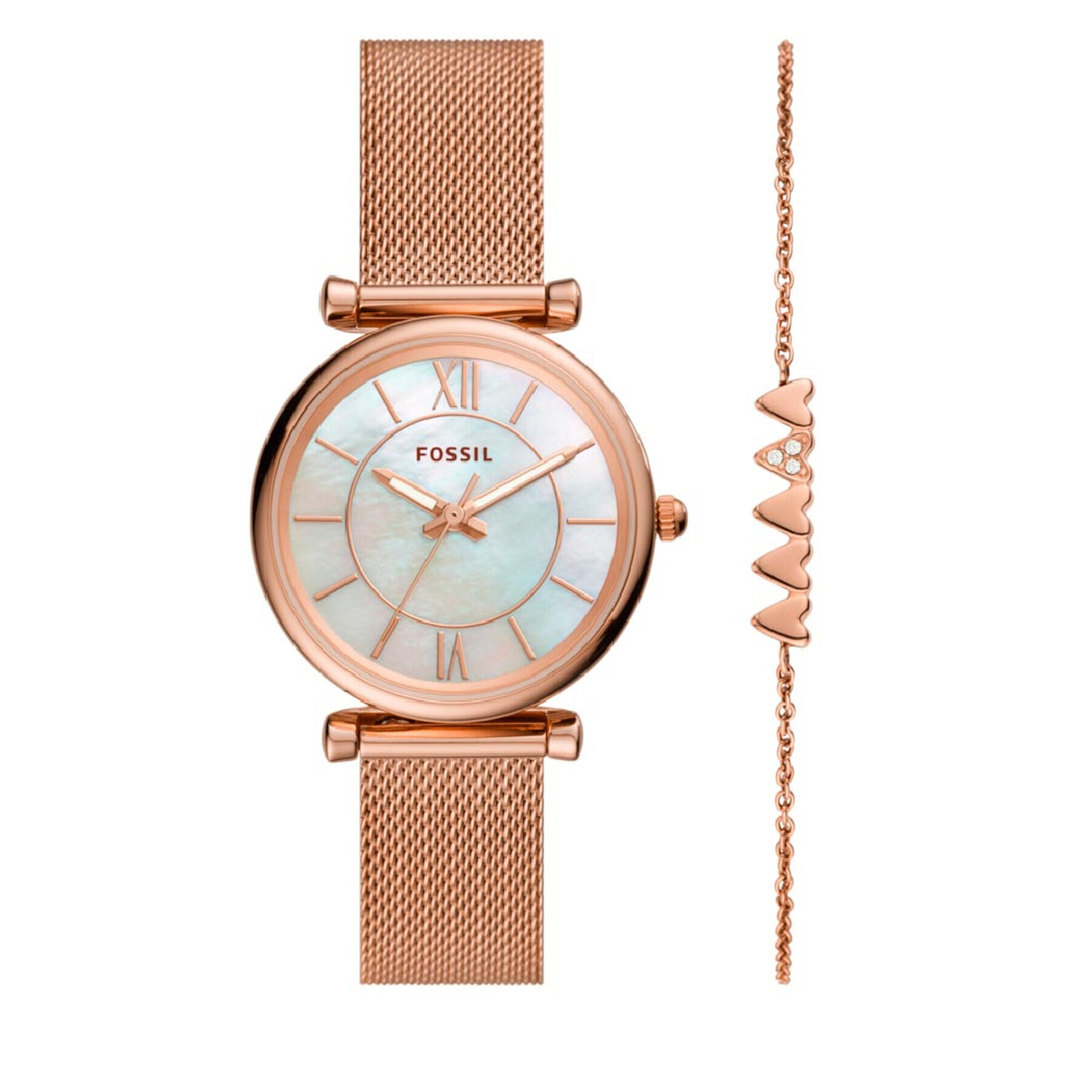 Fossil Часовник Carlie ES5058SET Златист - Pepit.bg