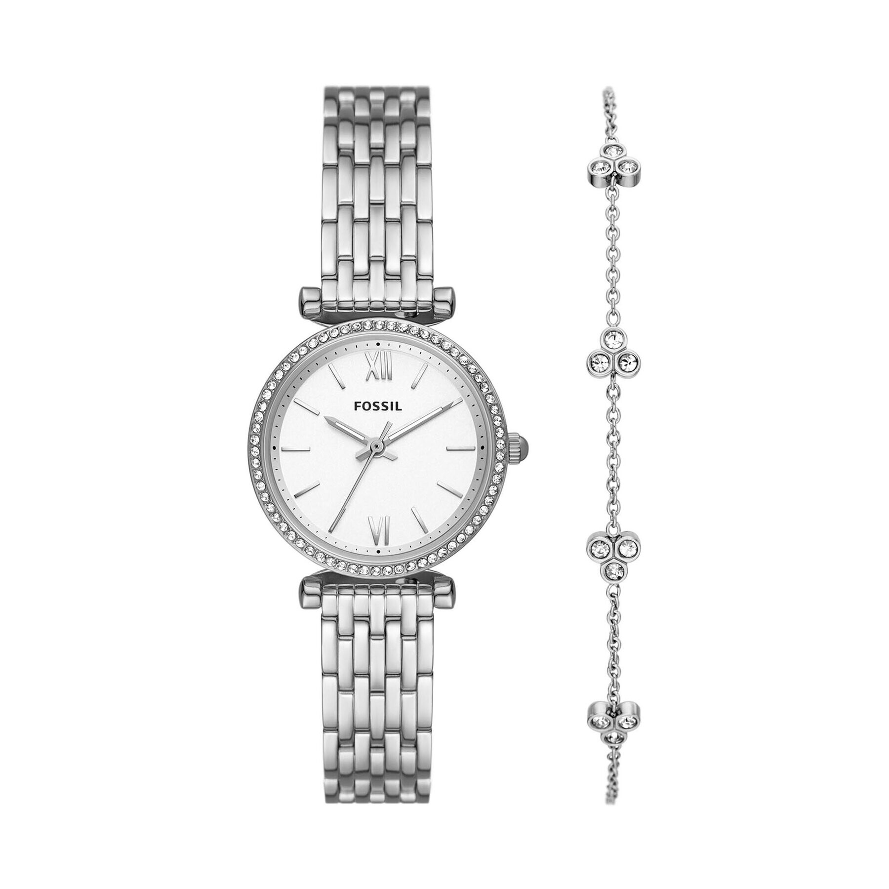 Fossil Часовник Carlie ES5315SET Сребрист - Pepit.bg