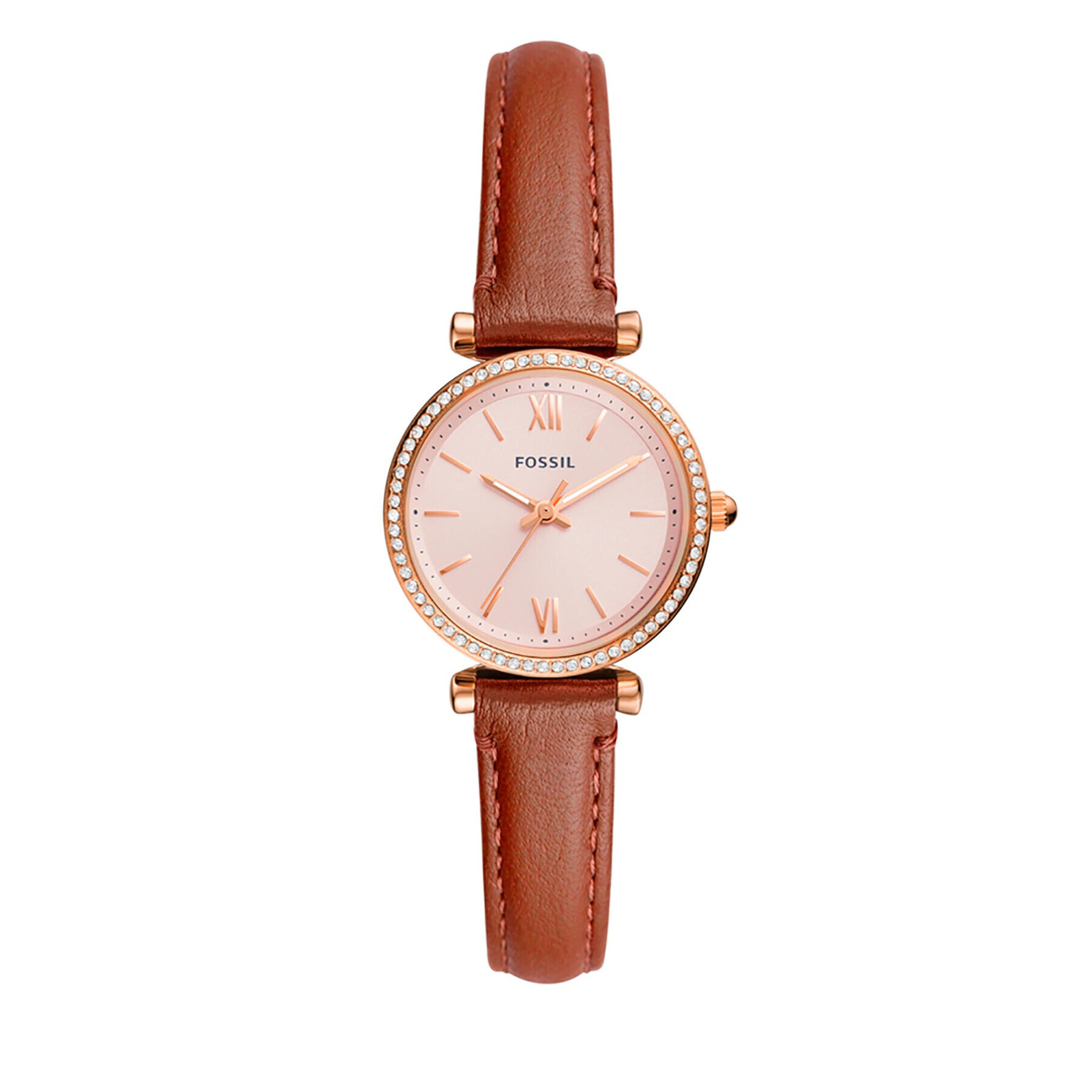 Fossil Часовник Carlie Mini ES5112 Кафяв - Pepit.bg