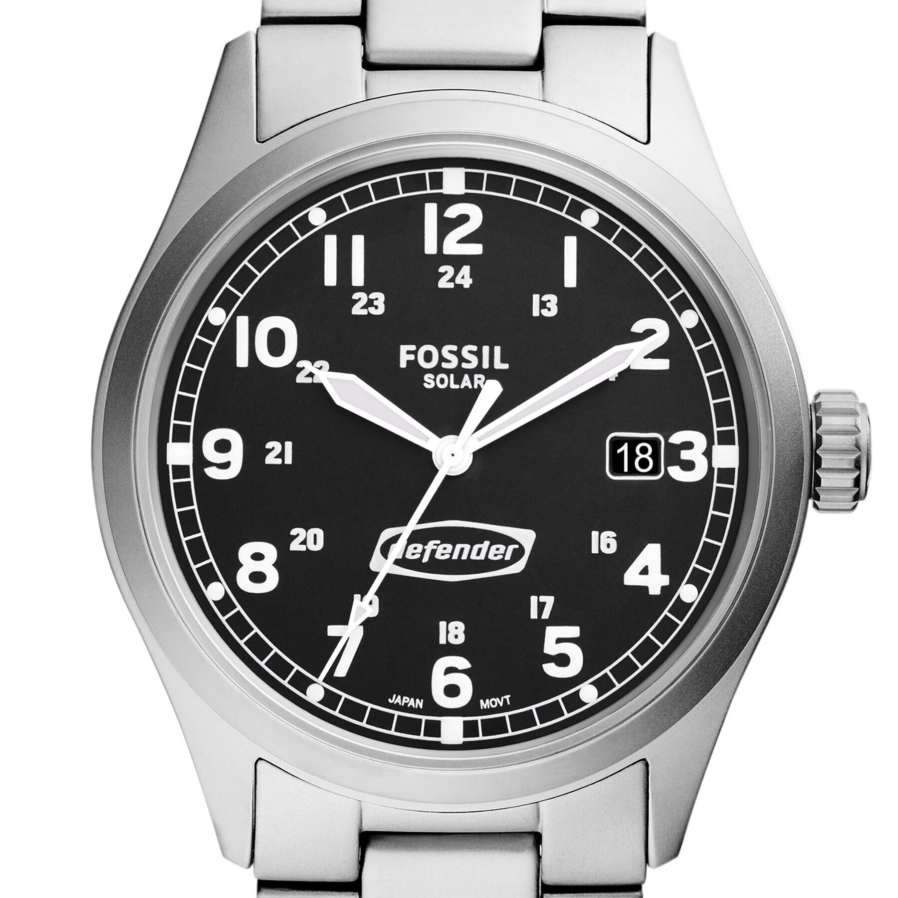 Fossil Часовник Defender FS5973 Сребрист - Pepit.bg