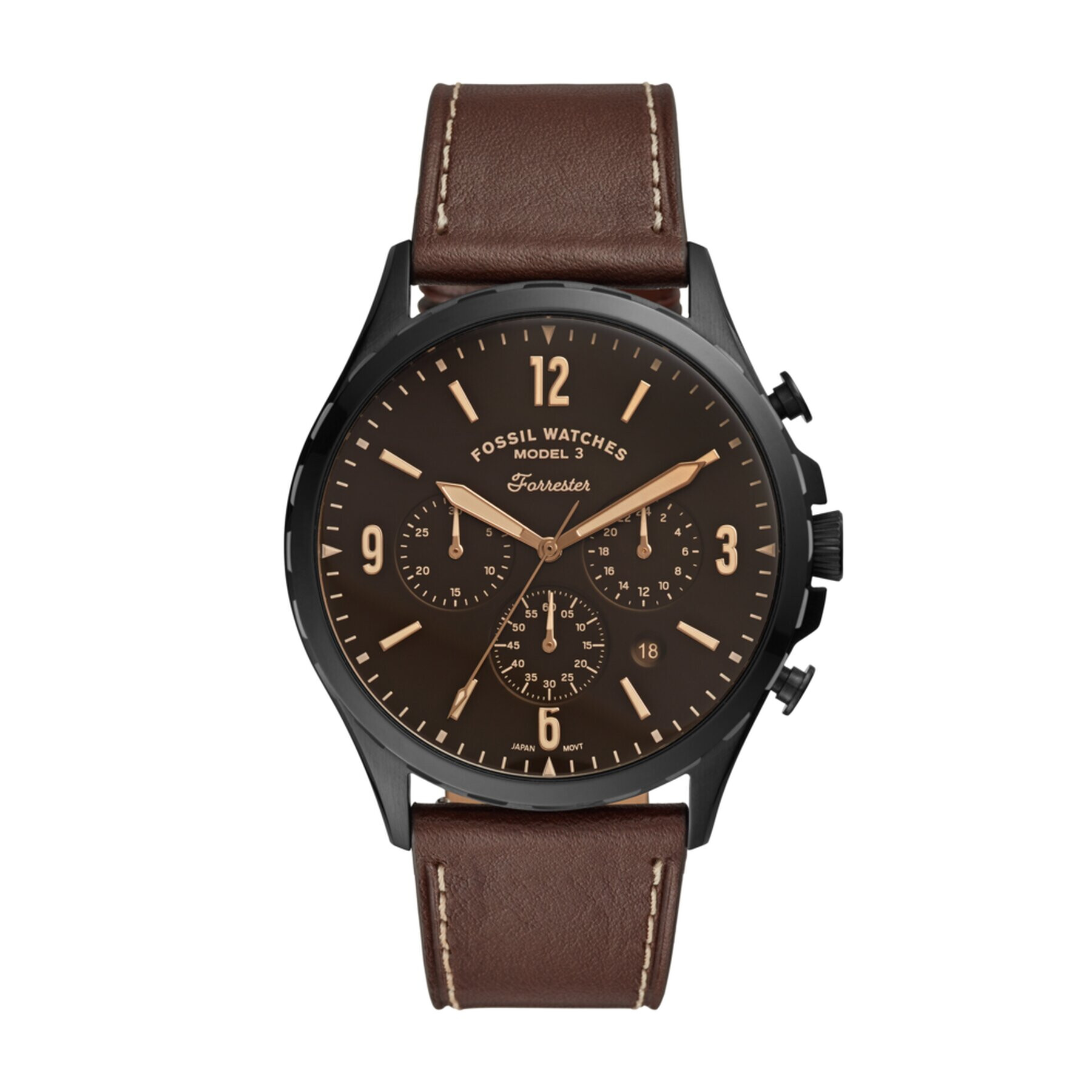 Fossil Часовник Forrester FS5608 Кафяв - Pepit.bg