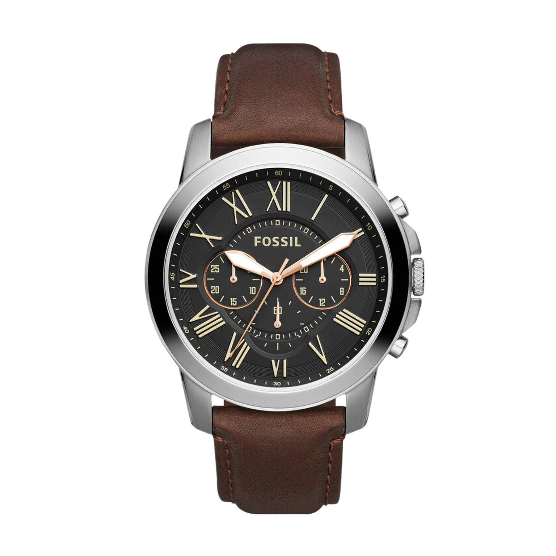 Fossil Часовник Grant FS4813IE Кафяв - Pepit.bg