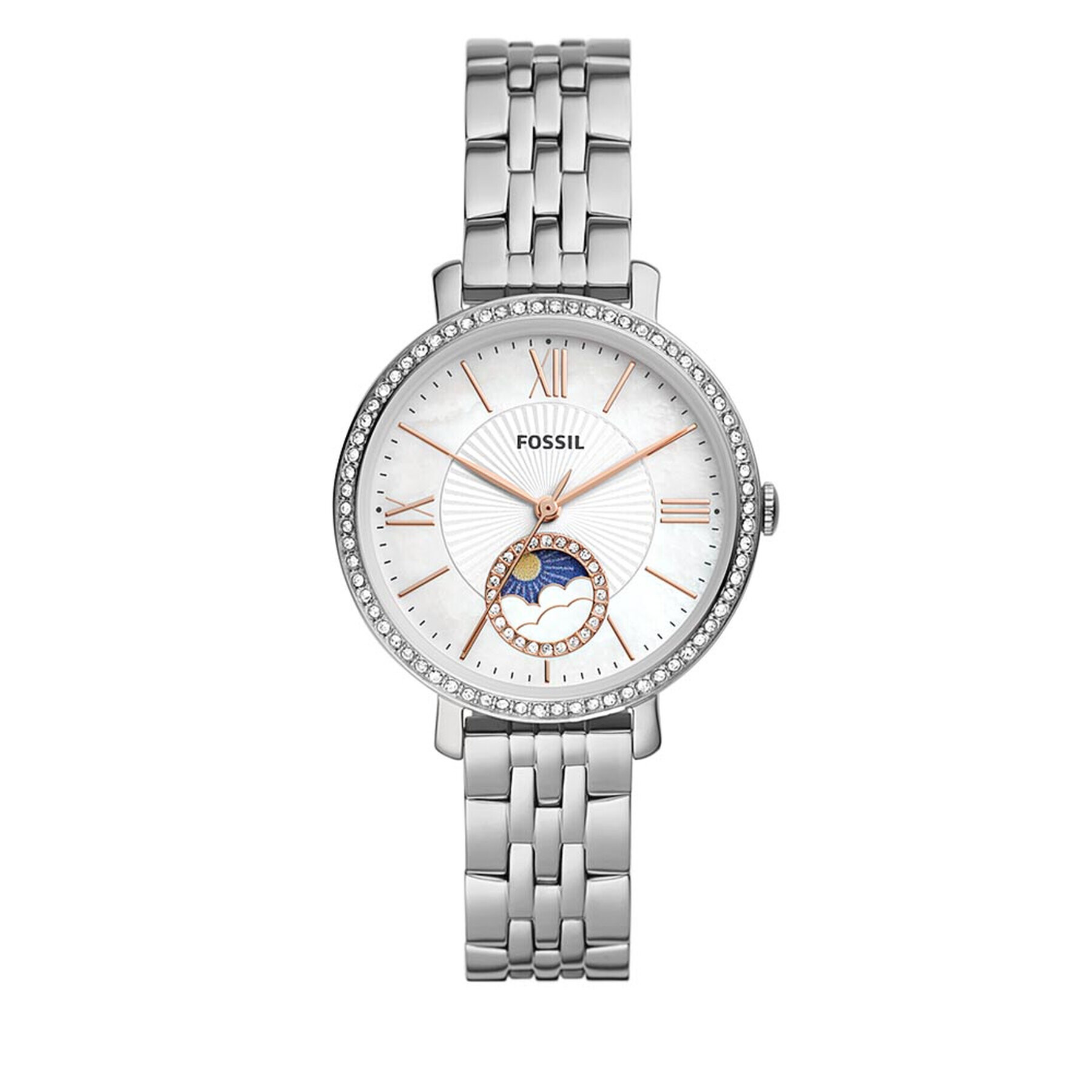 Fossil Часовник Jacqeline Multifunction ES5164 Сребрист - Pepit.bg