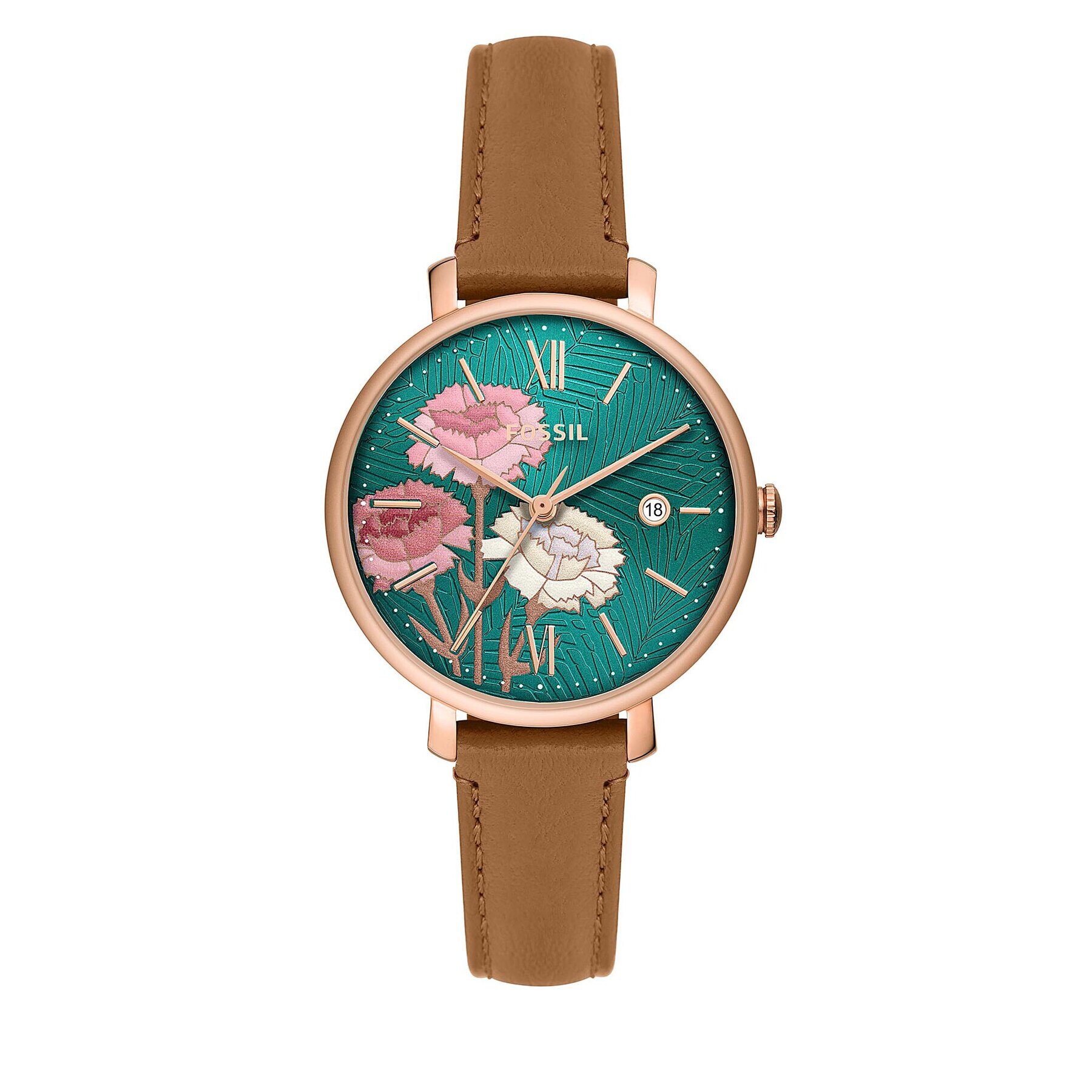 Fossil Часовник Jacquelne ES5274 Кафяв - Pepit.bg