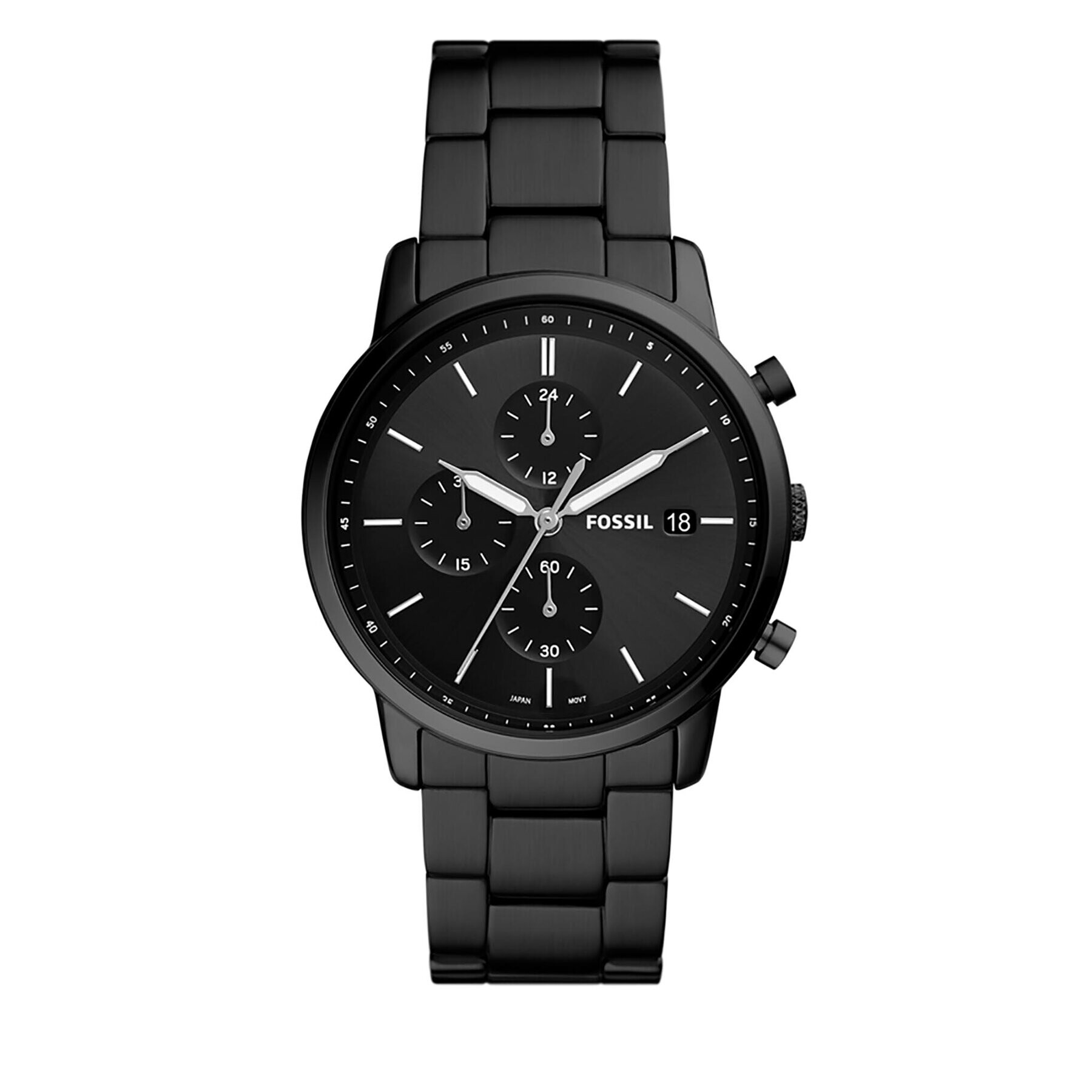 Fossil Часовник Minimalist Chronograph FS5848 Черен - Pepit.bg