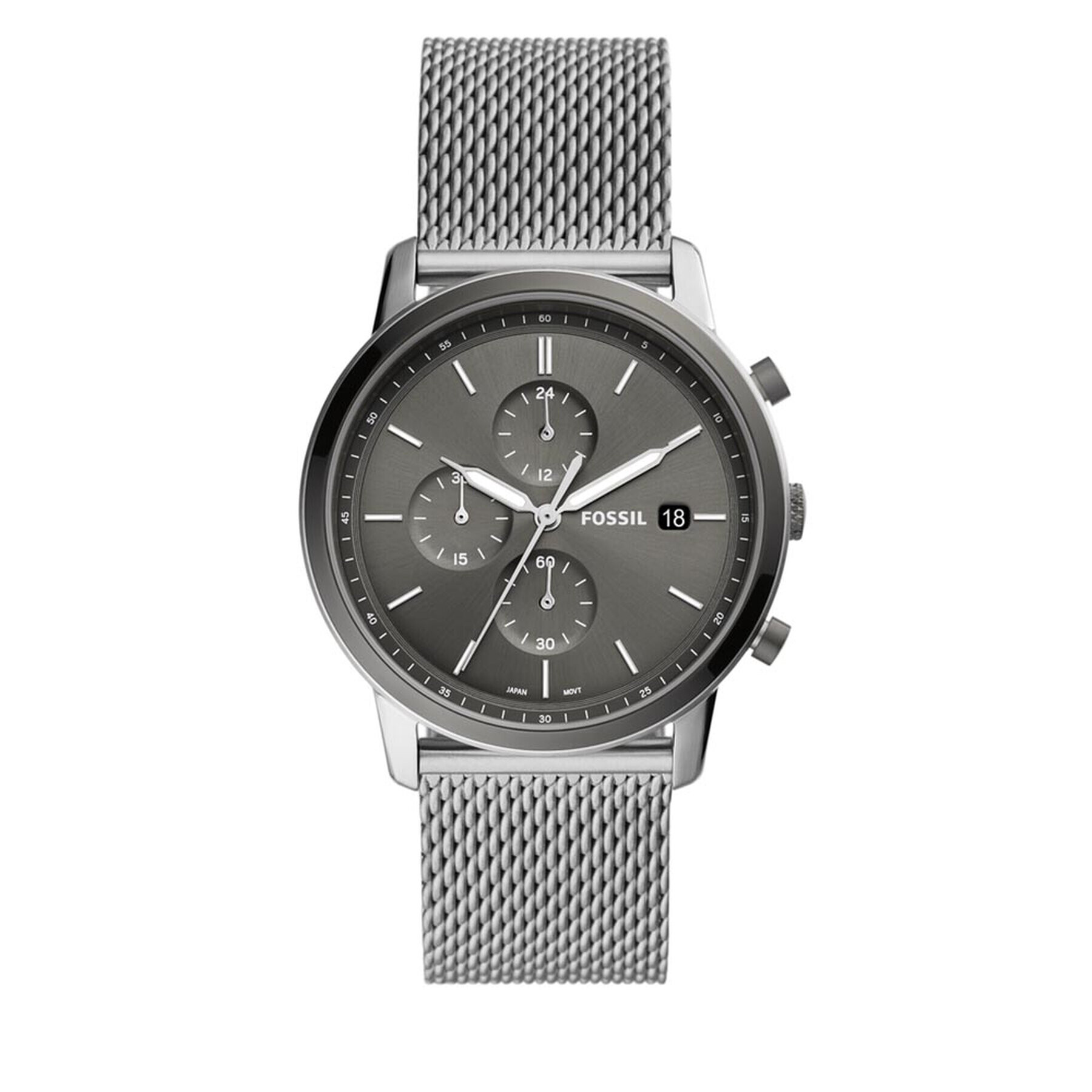Fossil Часовник Minimalist Chronograph FS5944 Сребрист - Pepit.bg