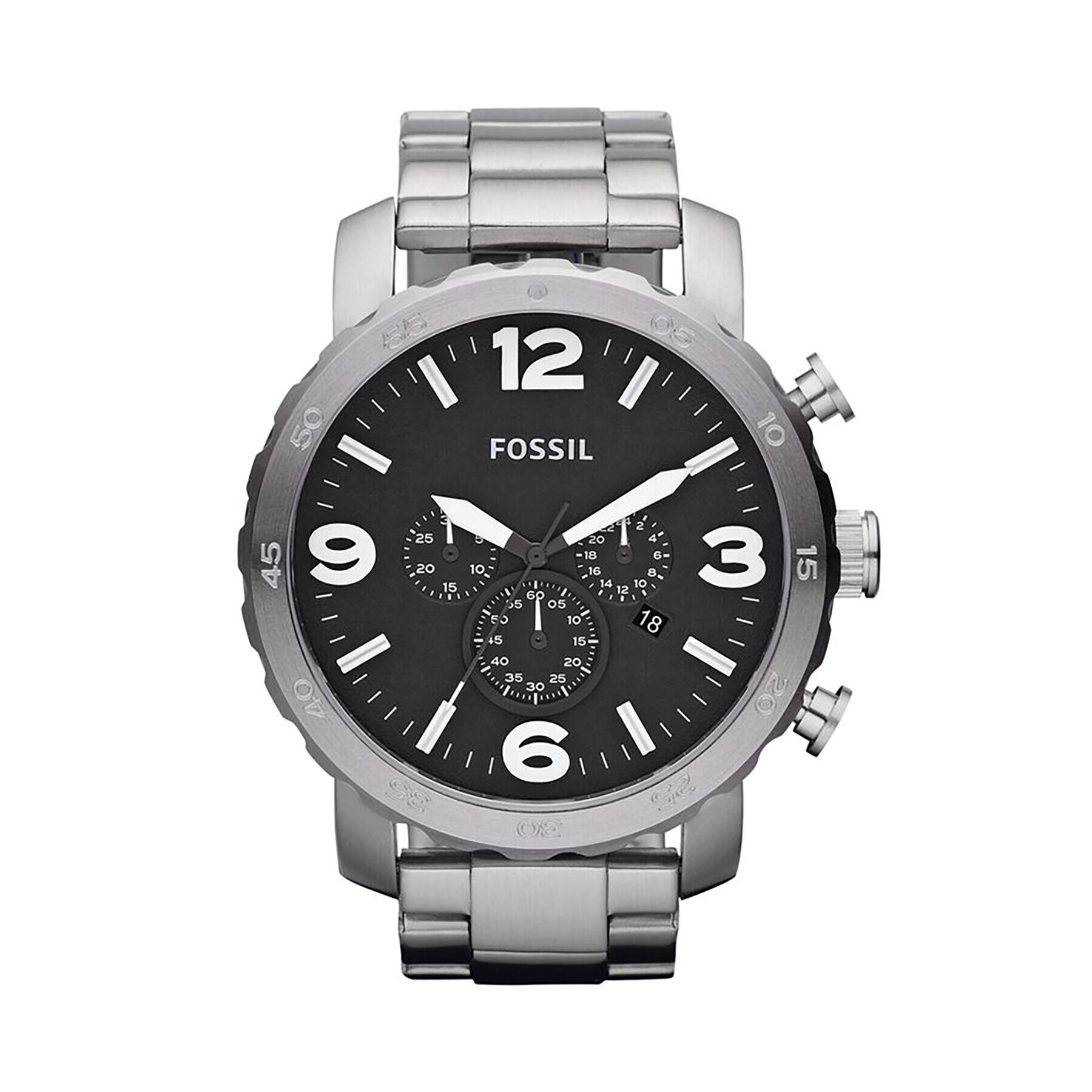 Fossil Часовник Nate JR1353 Сребрист - Pepit.bg