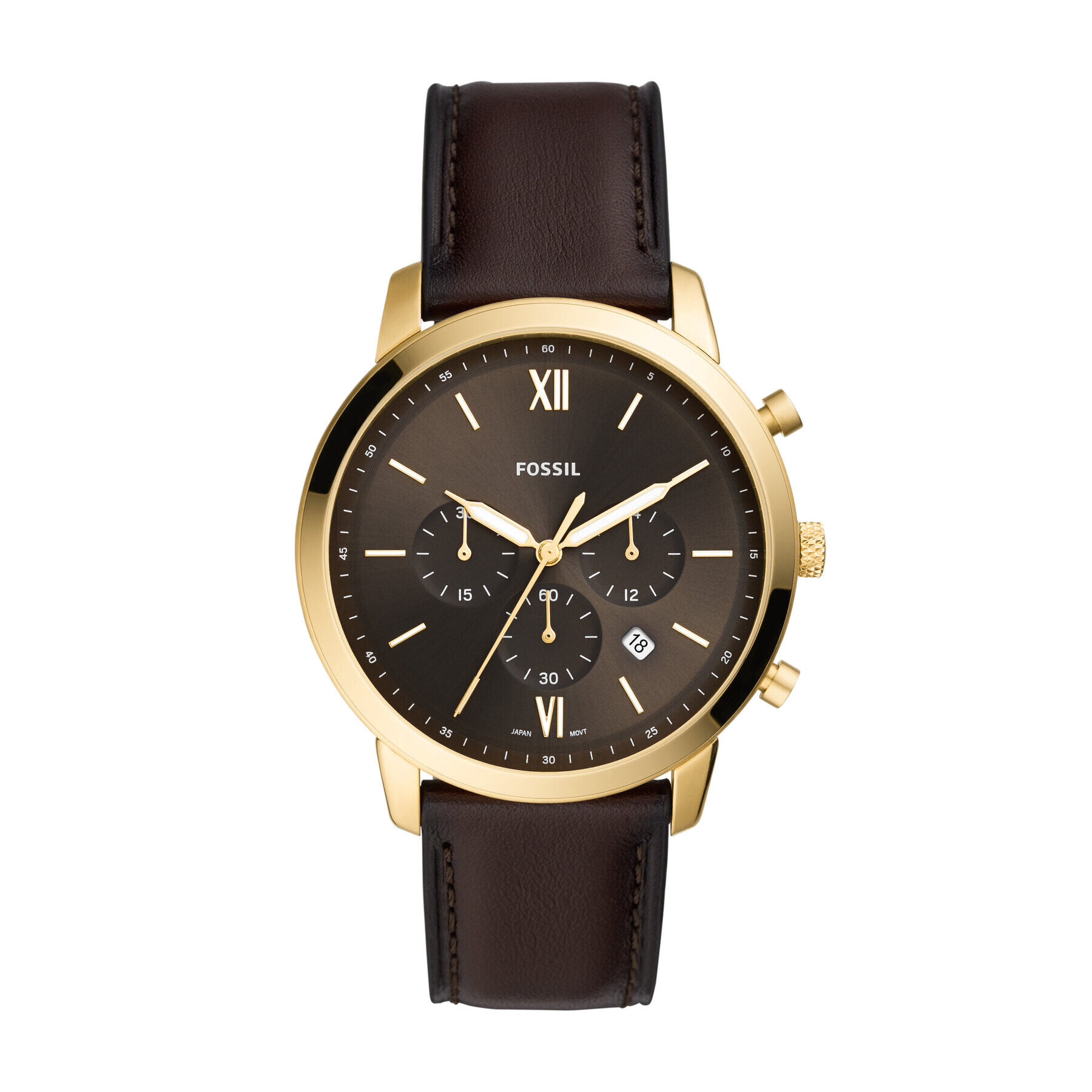 Fossil Часовник Neutra Chrono FS5763 Кафяв - Pepit.bg