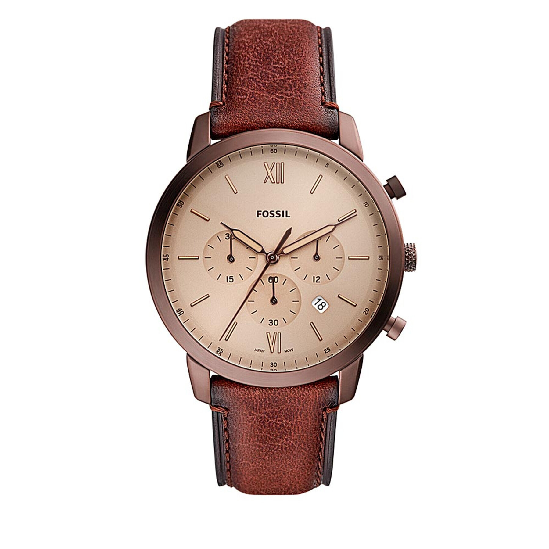 Fossil Часовник Neutra FS5941 Кафяв - Pepit.bg