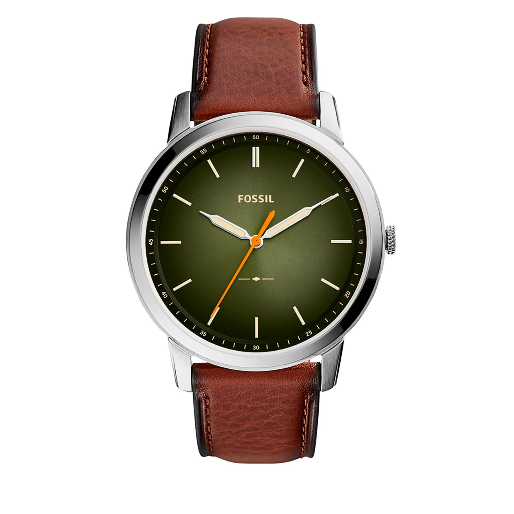 Fossil Часовник The Minimalist 3H FS5870 Кафяв - Pepit.bg