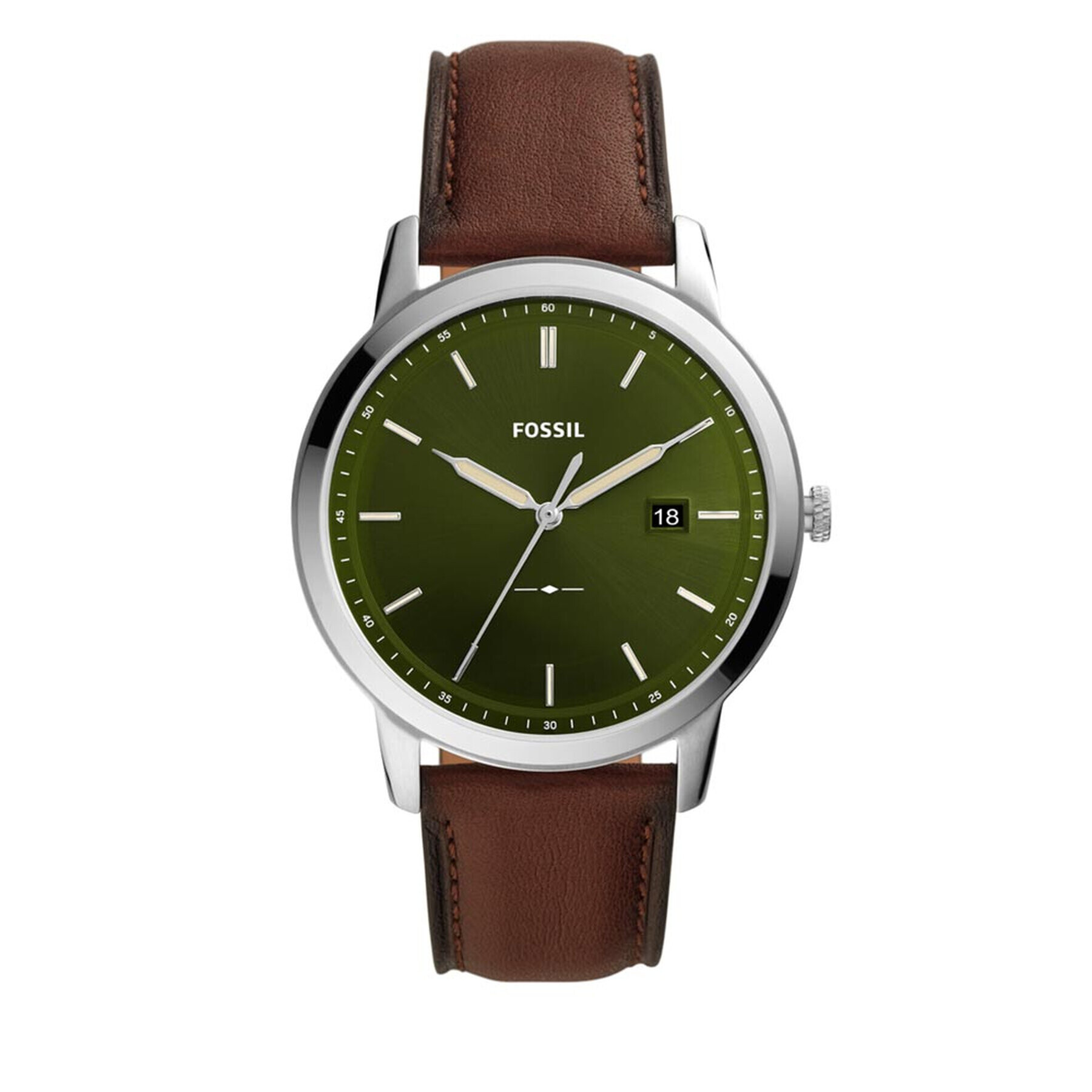 Fossil Часовник The Minimalist Solar FS5838 Кафяв - Pepit.bg