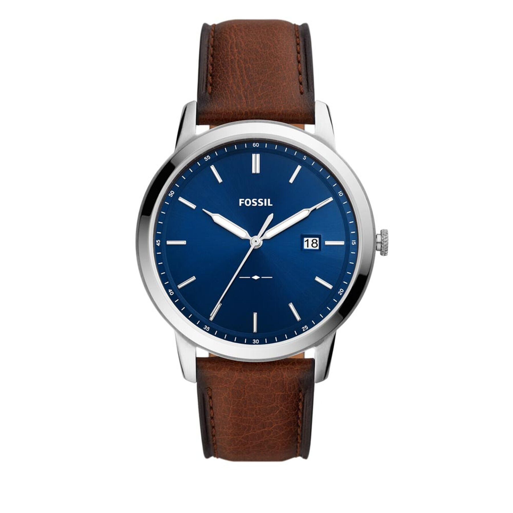 Fossil Часовник The Minimalist Solar FS5839 Кафяв - Pepit.bg