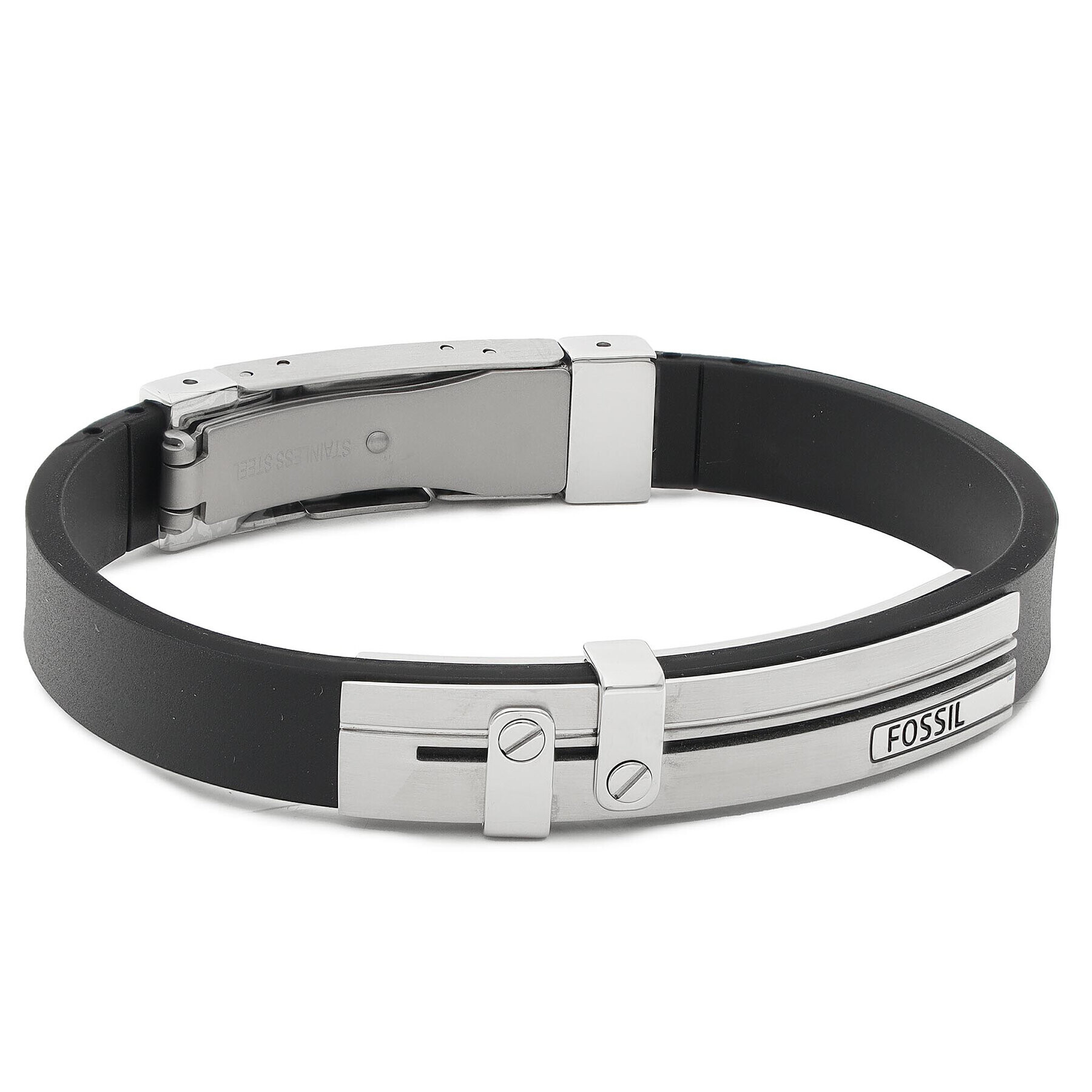 Fossil Гривна Classic Bracelet JF85096040 Черен - Pepit.bg