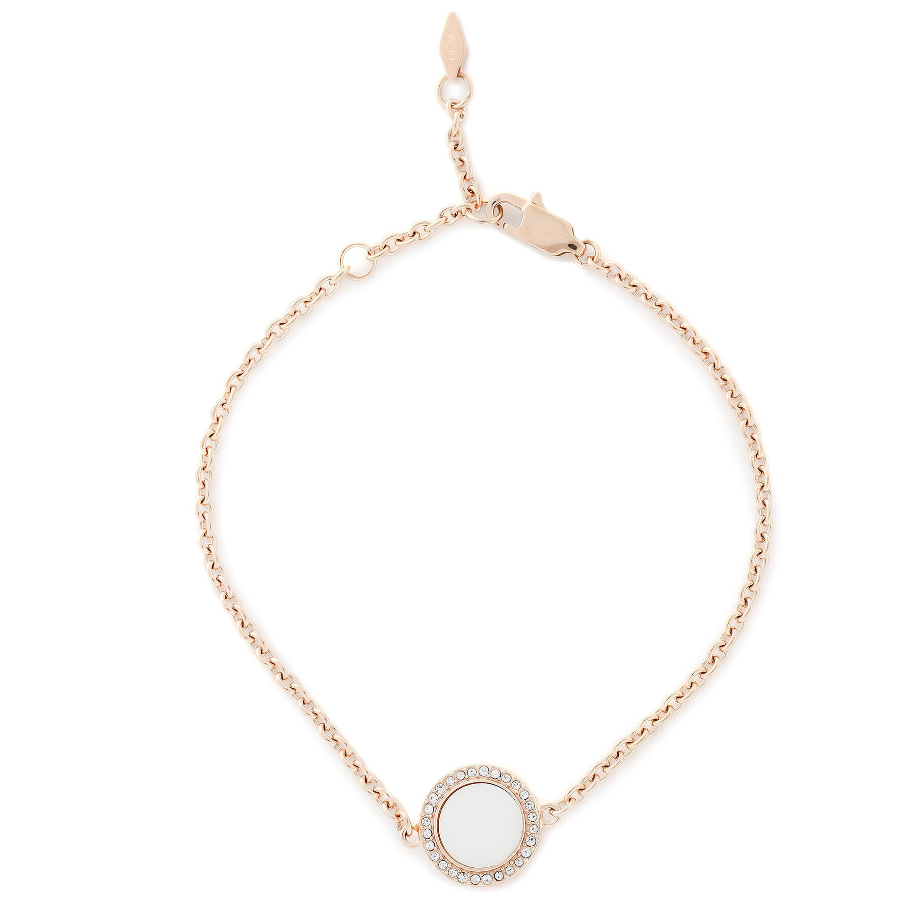 Fossil Гривна Classic White JF02662791 Златист - Pepit.bg