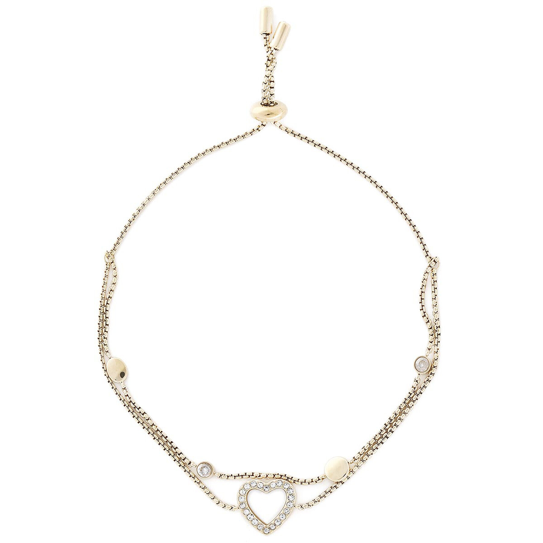 Fossil Гривна Elegant Hearts JF03216710 Златист - Pepit.bg