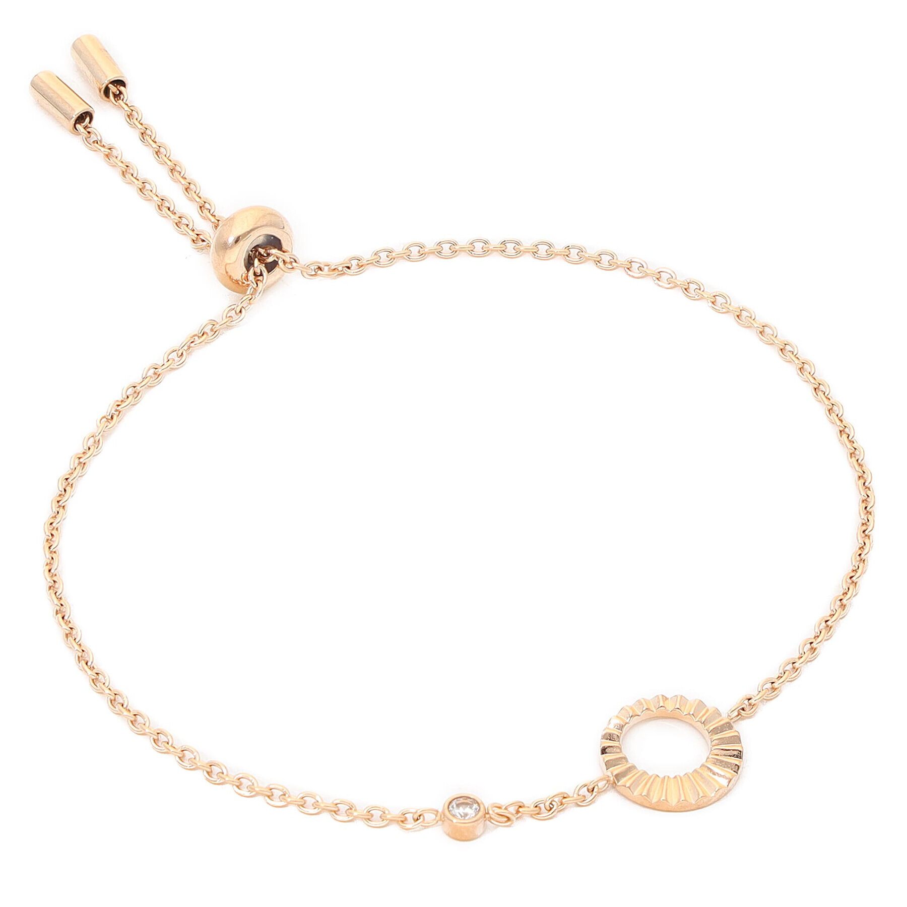 Fossil Гривна Fluted JF03545791 Златист - Pepit.bg