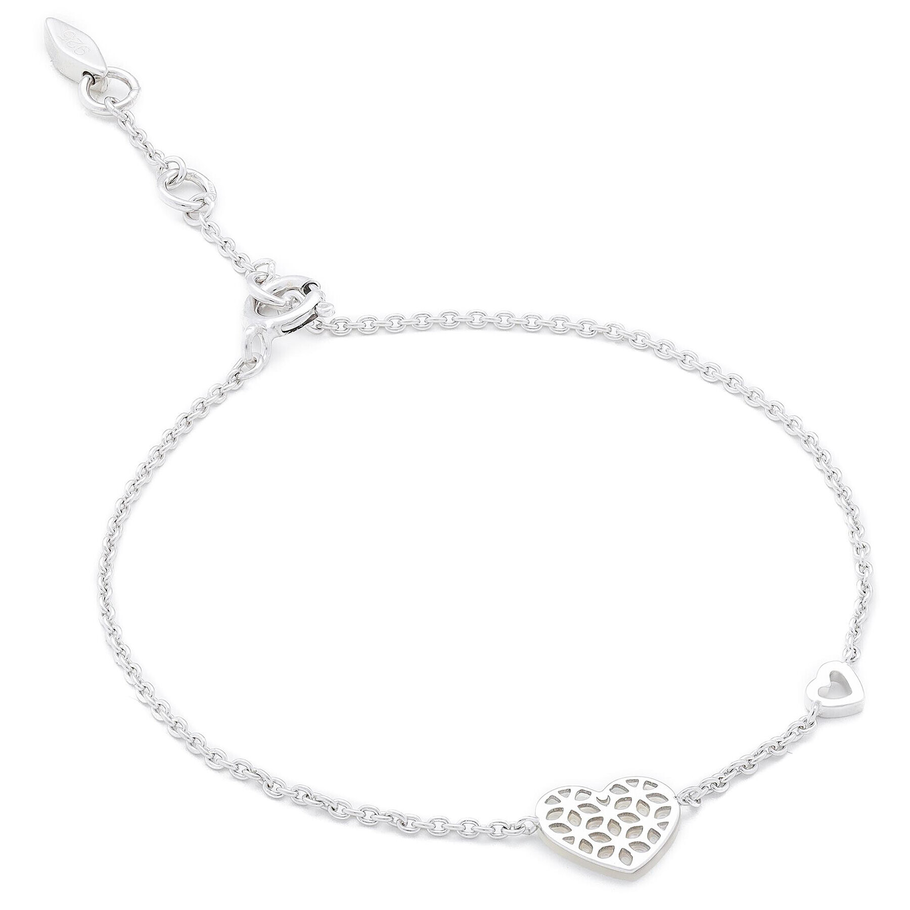 Fossil Гривна Heart Cut Out JFS00490040 Сребрист - Pepit.bg