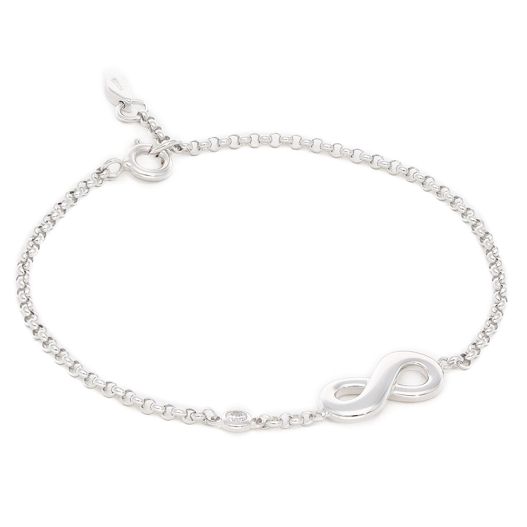 Fossil Гривна Infinite Love JFS00393040 Сребрист - Pepit.bg