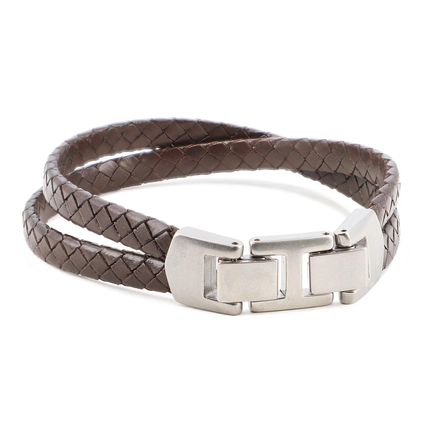 Fossil Гривна Leather Essentials JF03685040 Кафяв - Pepit.bg