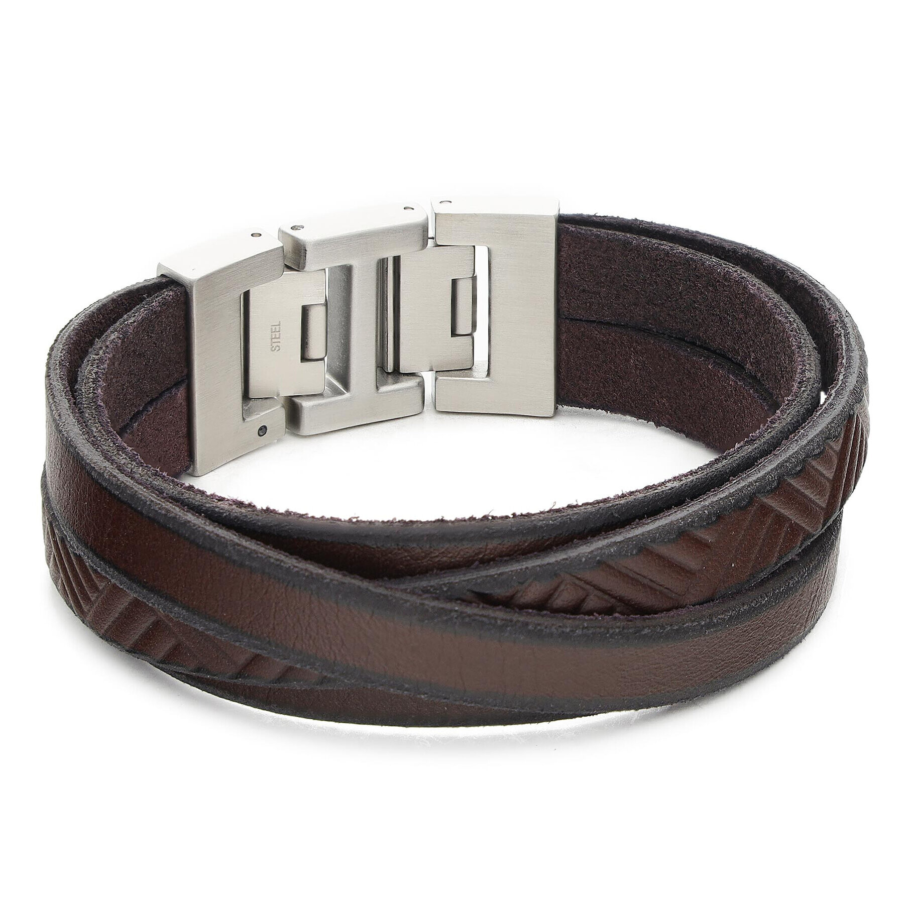 Fossil Гривна Leathers JF02999040 Кафяв - Pepit.bg