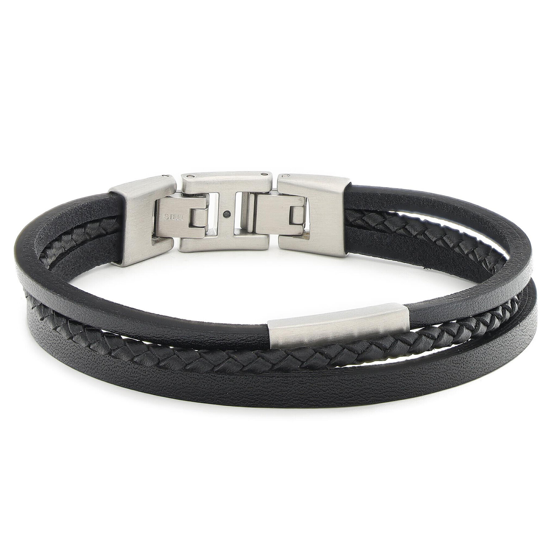Fossil Гривна Multi-Strand JF03322040 Черен - Pepit.bg