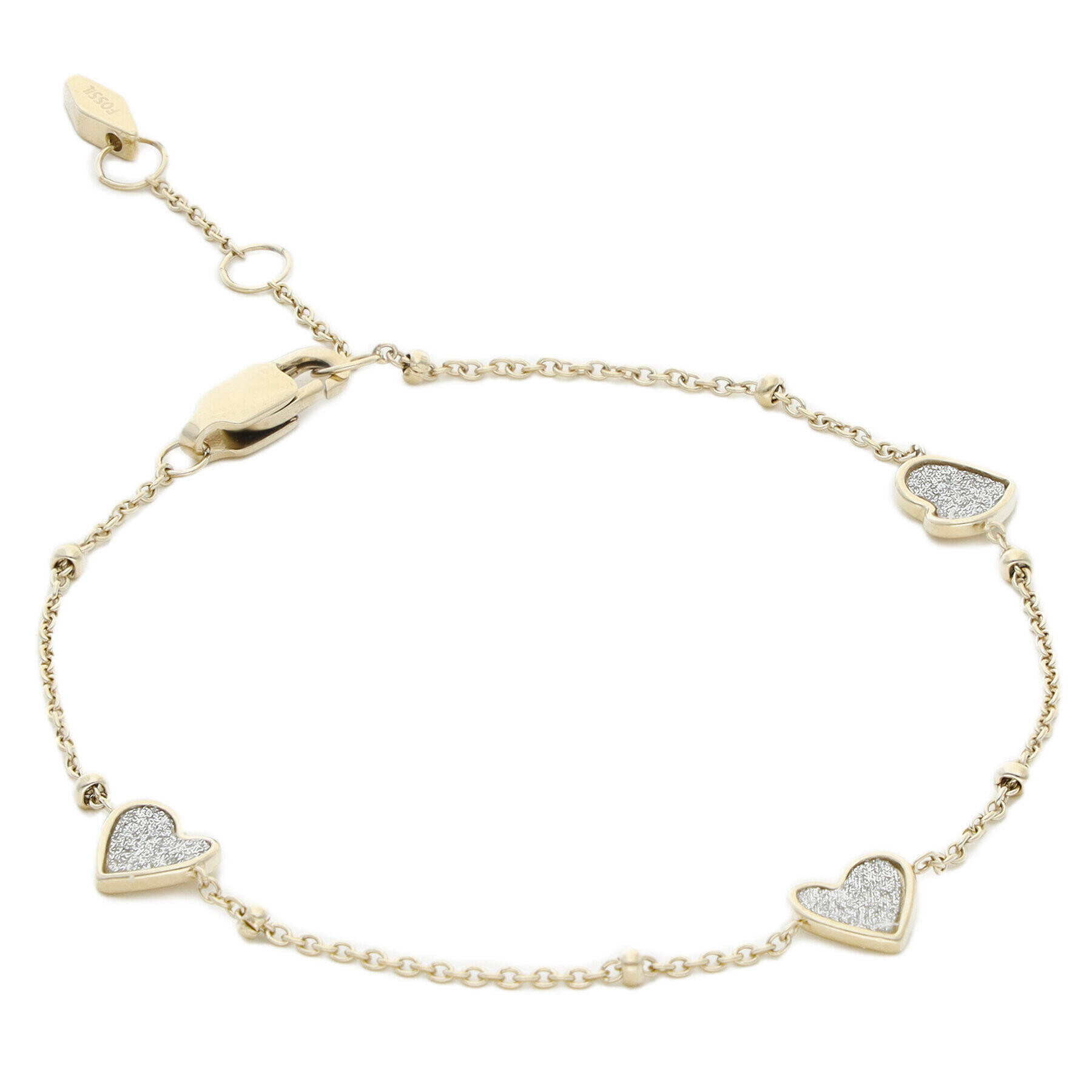 Fossil Гривна Paper Glitz JF03940710 Златист - Pepit.bg