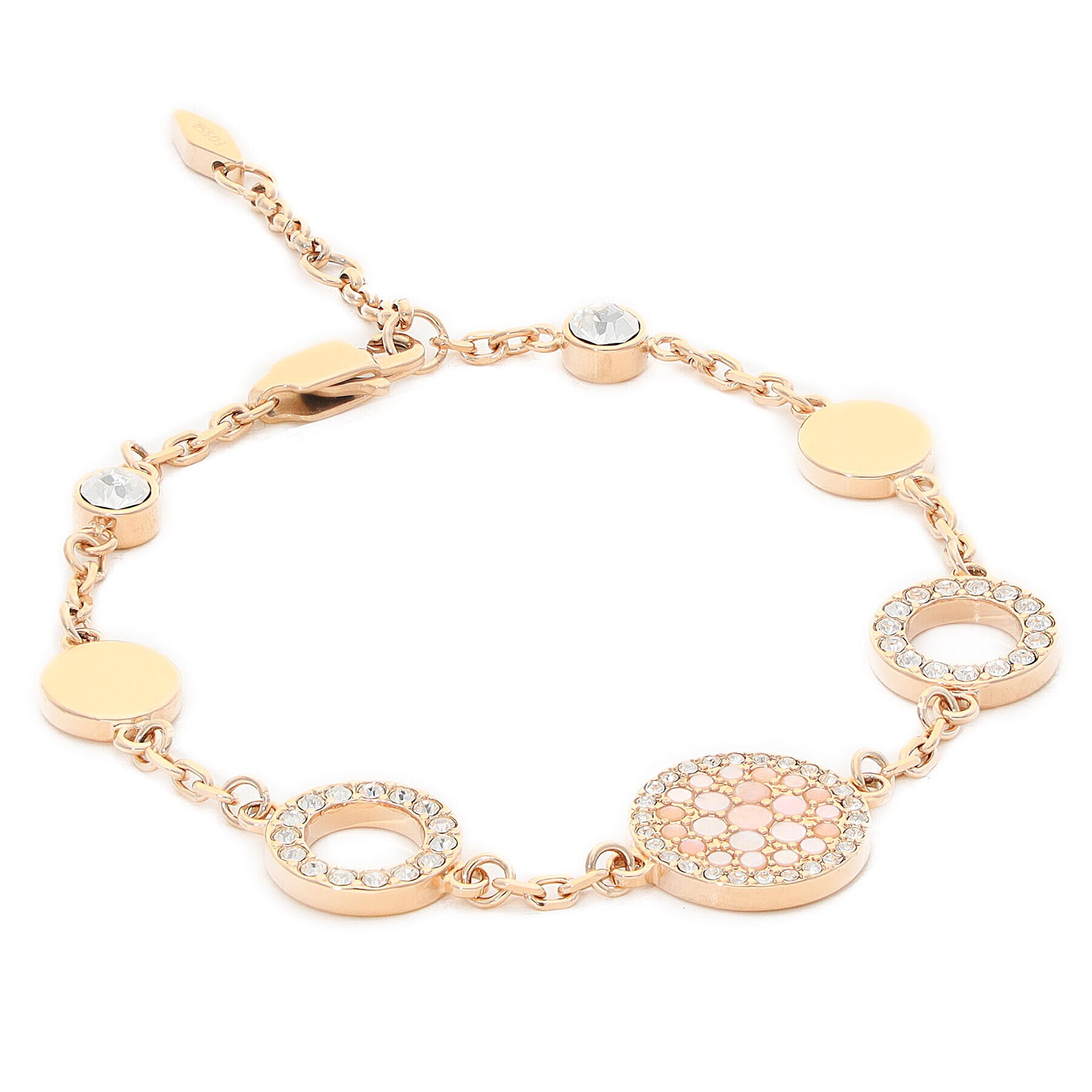 Fossil Гривна Pink Mop JF01739791 Златист - Pepit.bg