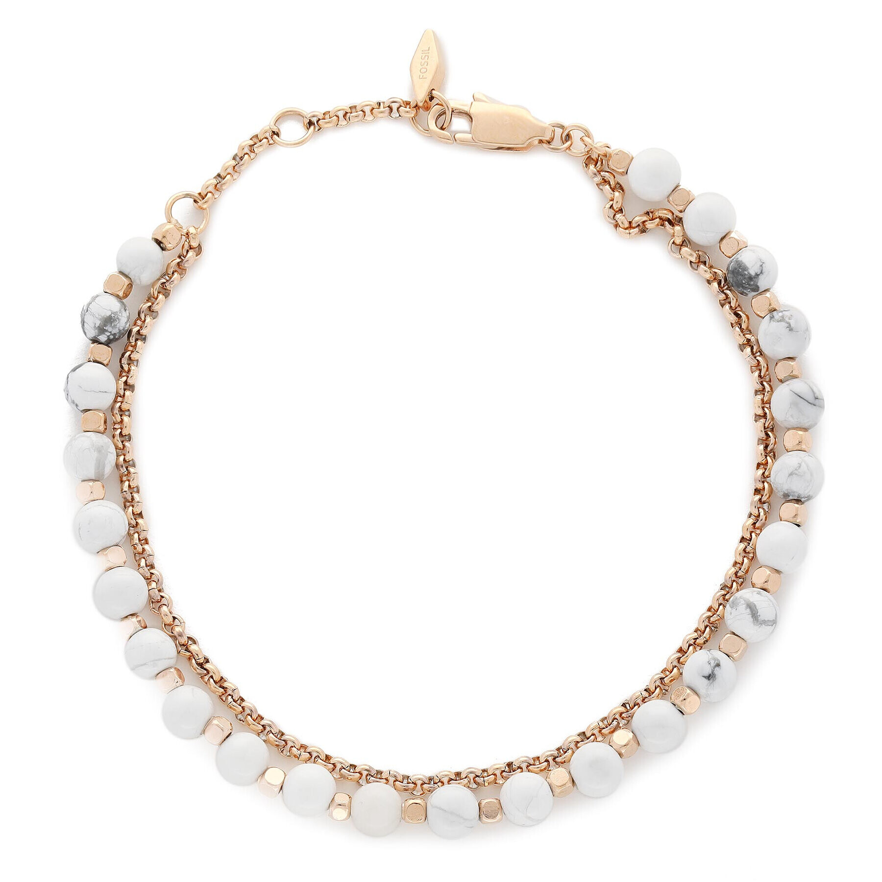 Fossil Гривна Stones JA6774791 Златист - Pepit.bg