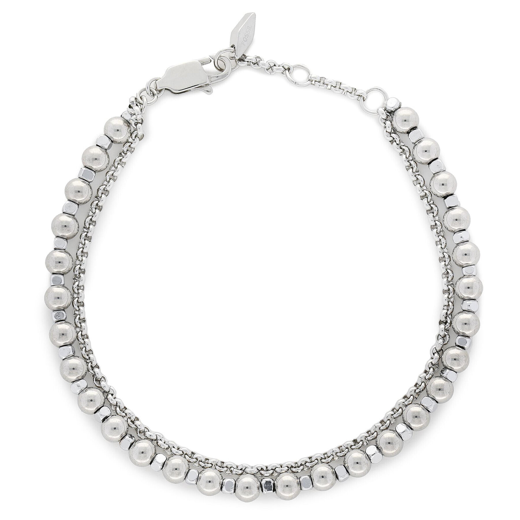 Fossil Гривна Stones JA6775040 Сребрист - Pepit.bg
