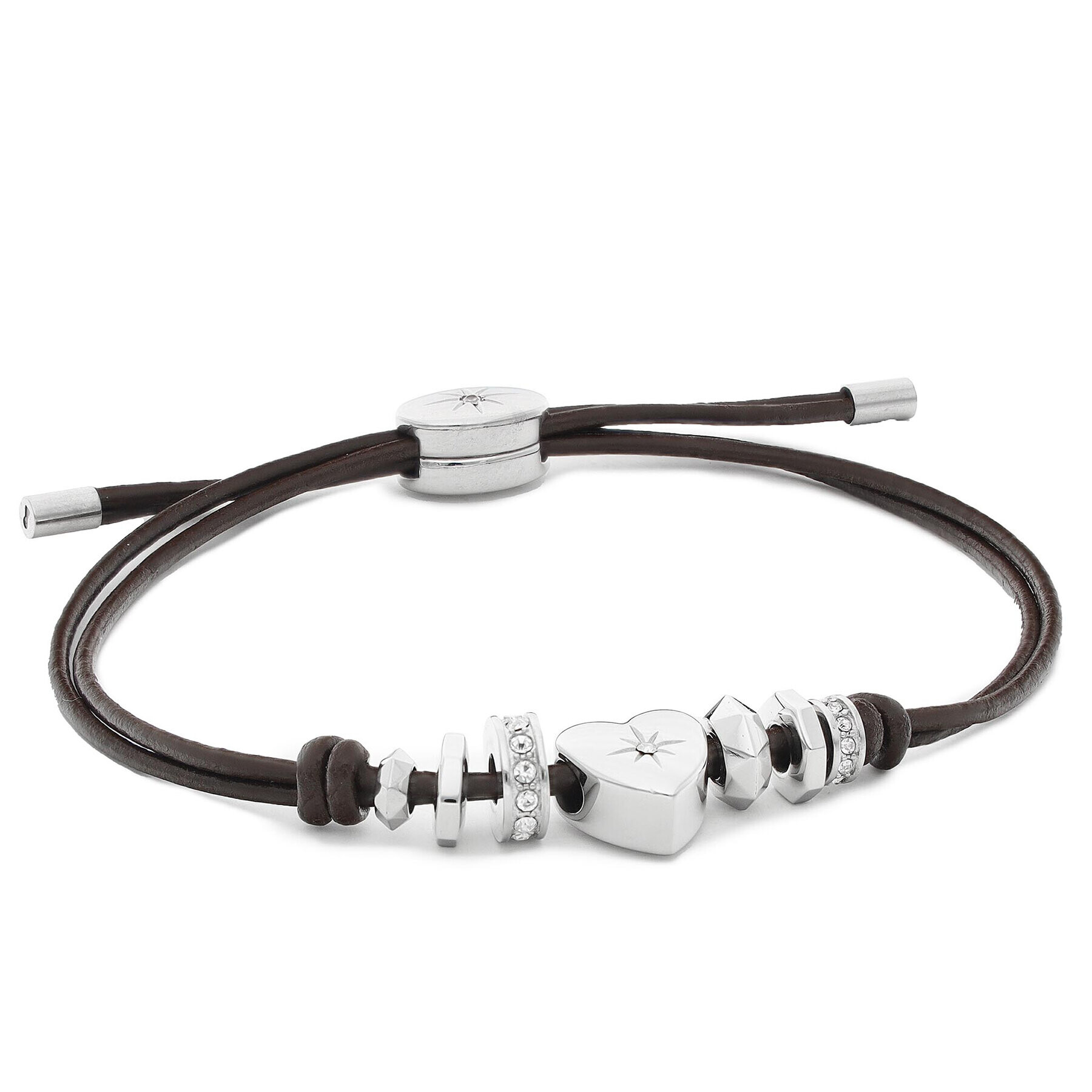 Fossil Гривна Vinta Gemotif JF00116040 Сребрист - Pepit.bg