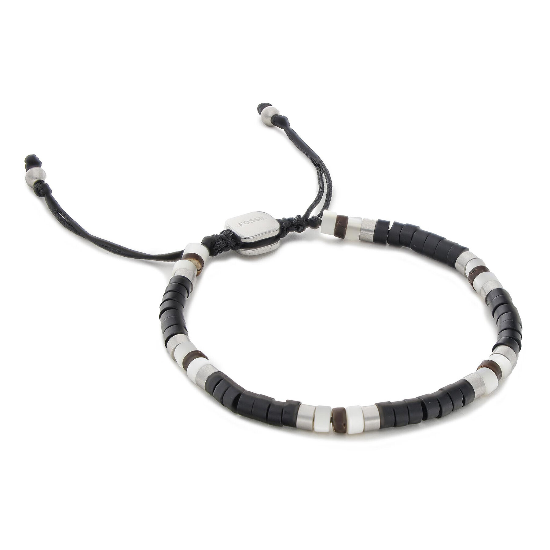 Fossil Гривна Vintage Casual Summer Beads JF04092040 Черен - Pepit.bg